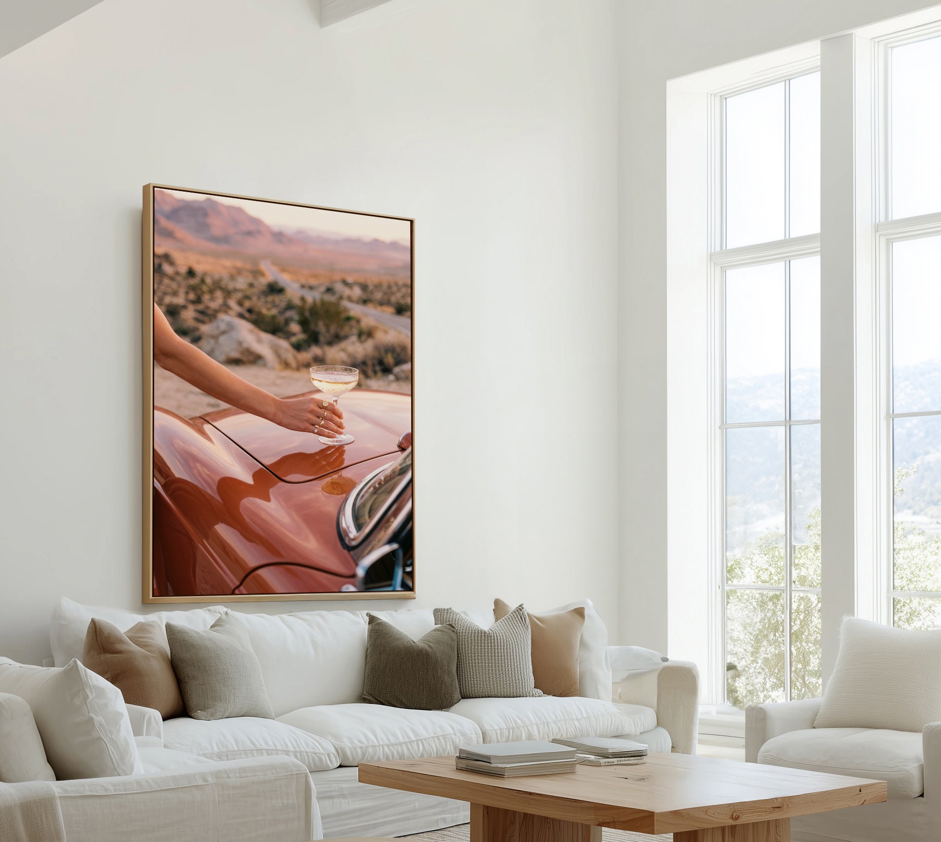 Desert Drive '68 III | Framed Canvas Art Print