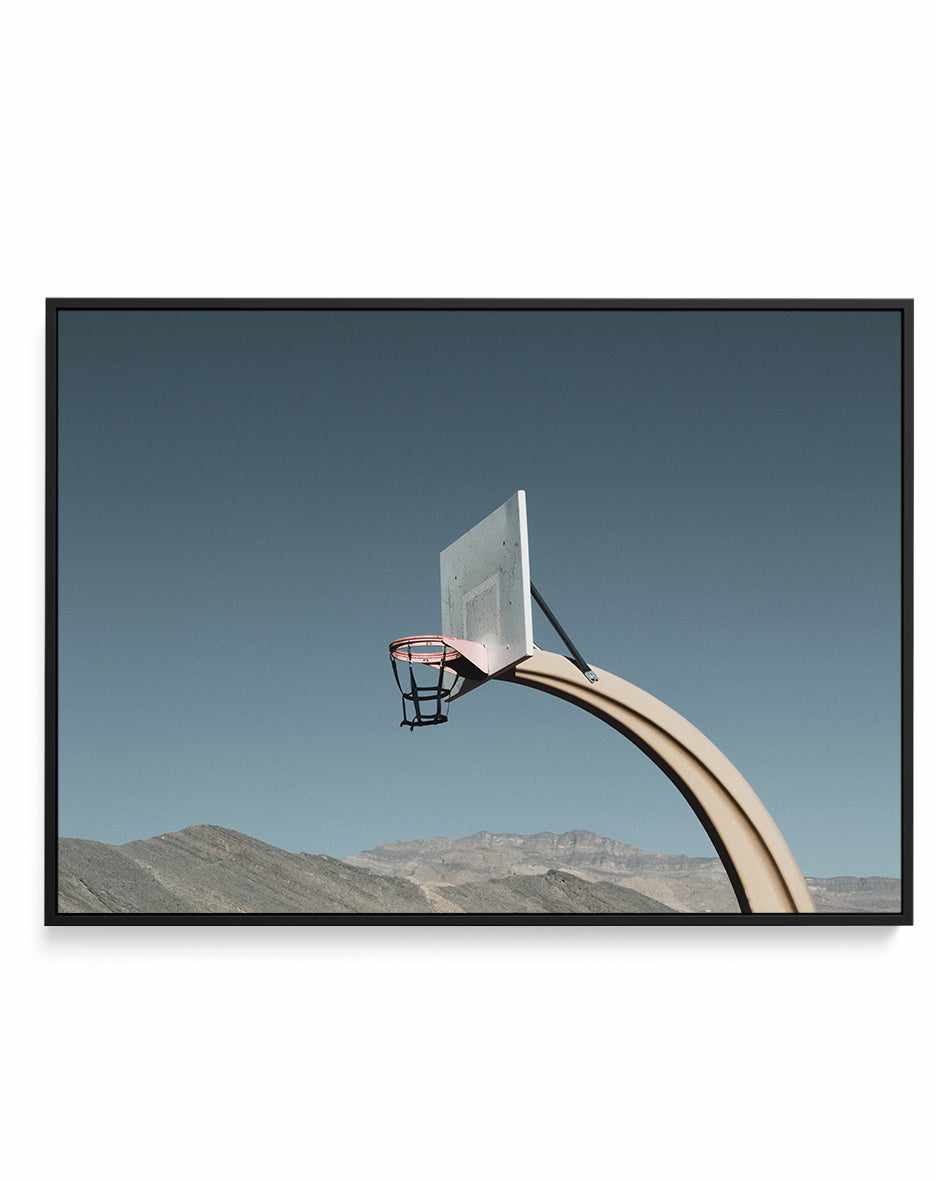 Desert By Cities of Basketball | Framed Canvas Art Print