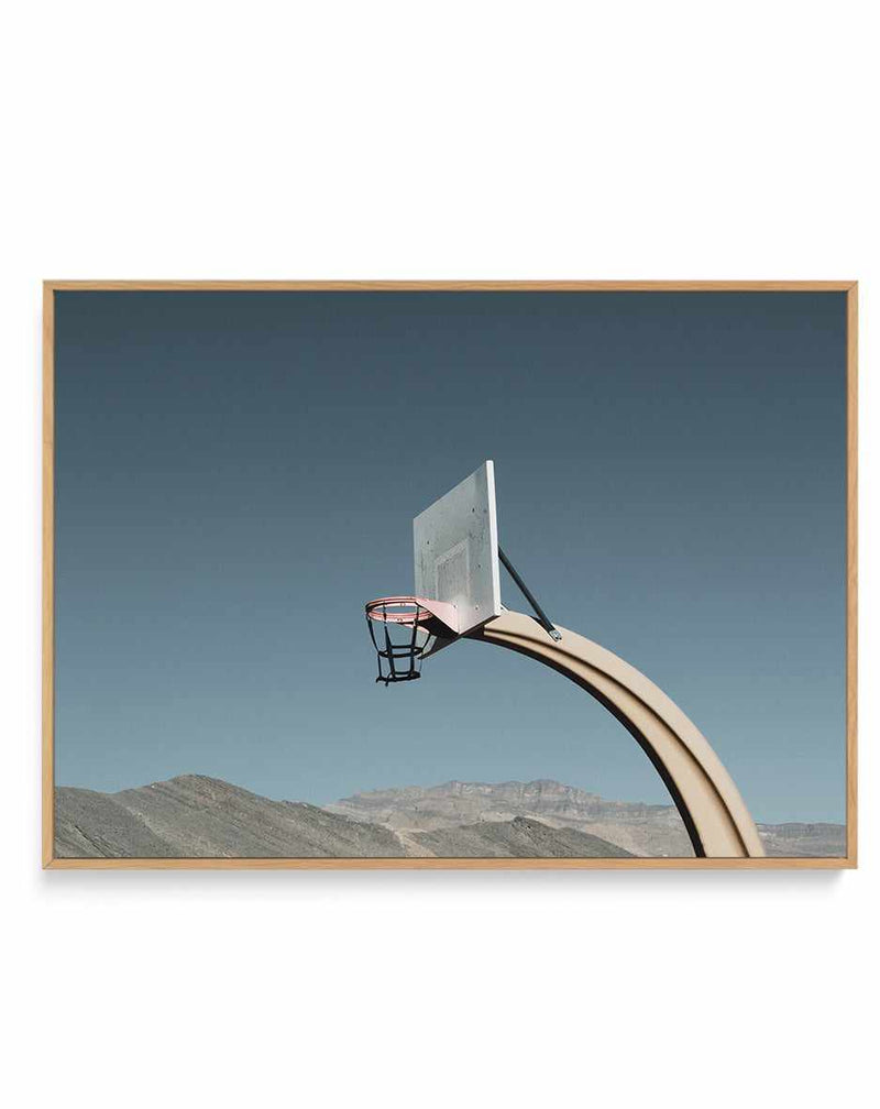 Desert By Cities of Basketball | Framed Canvas Art Print