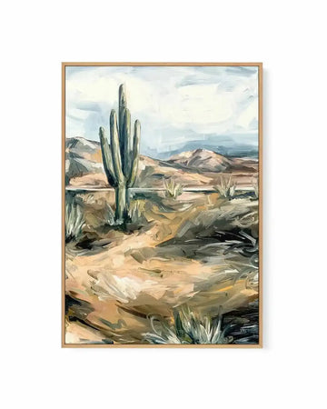 Desert Cactus by Meredith O'Neal | Framed Canvas Art Print from Olive et Oriel where you can shop wallpaper and artworks online