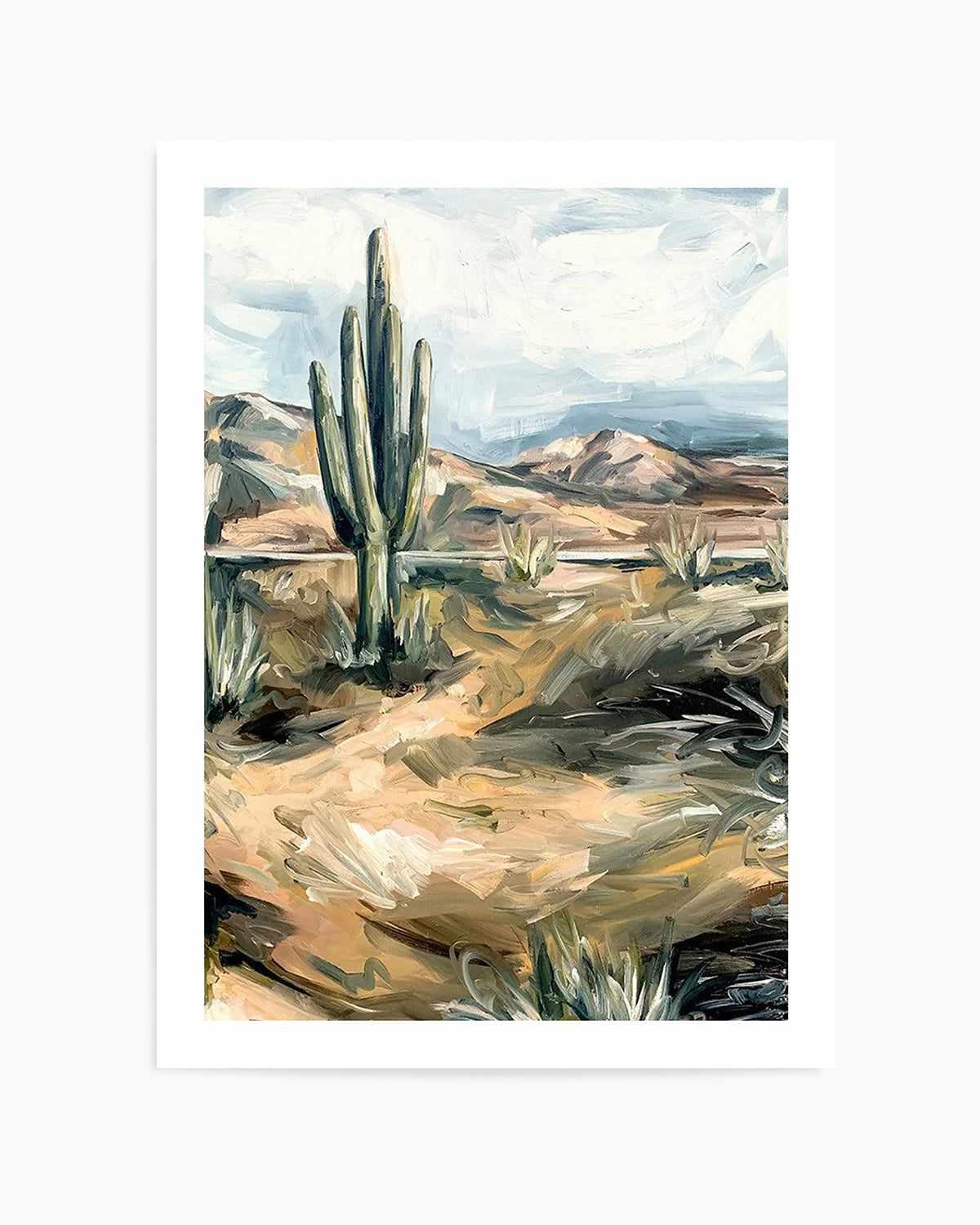 Desert Cactus by Meredith O'Neal Art Print