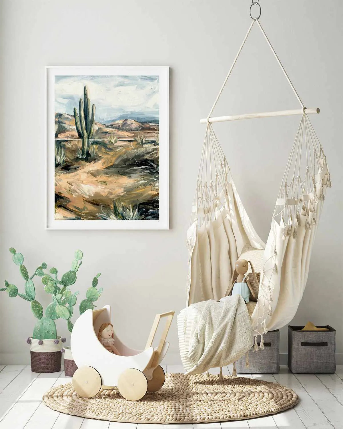 Desert Cactus by Meredith O'Neal Art Print from Olive et Oriel where you can shop wallpaper and artworks online