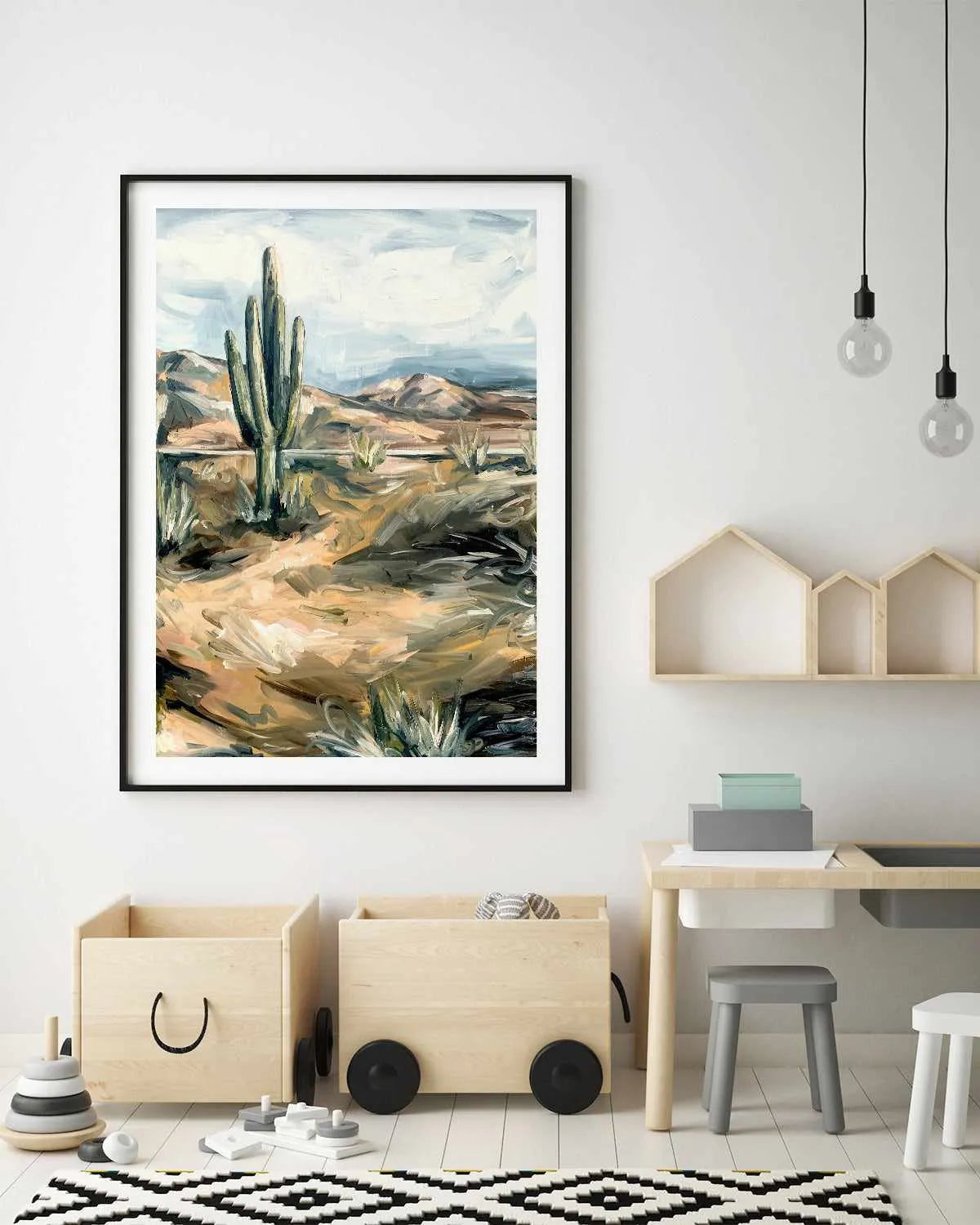 Desert Cactus by Meredith O'Neal Art Print from Olive et Oriel where you can shop wallpaper and artworks online
