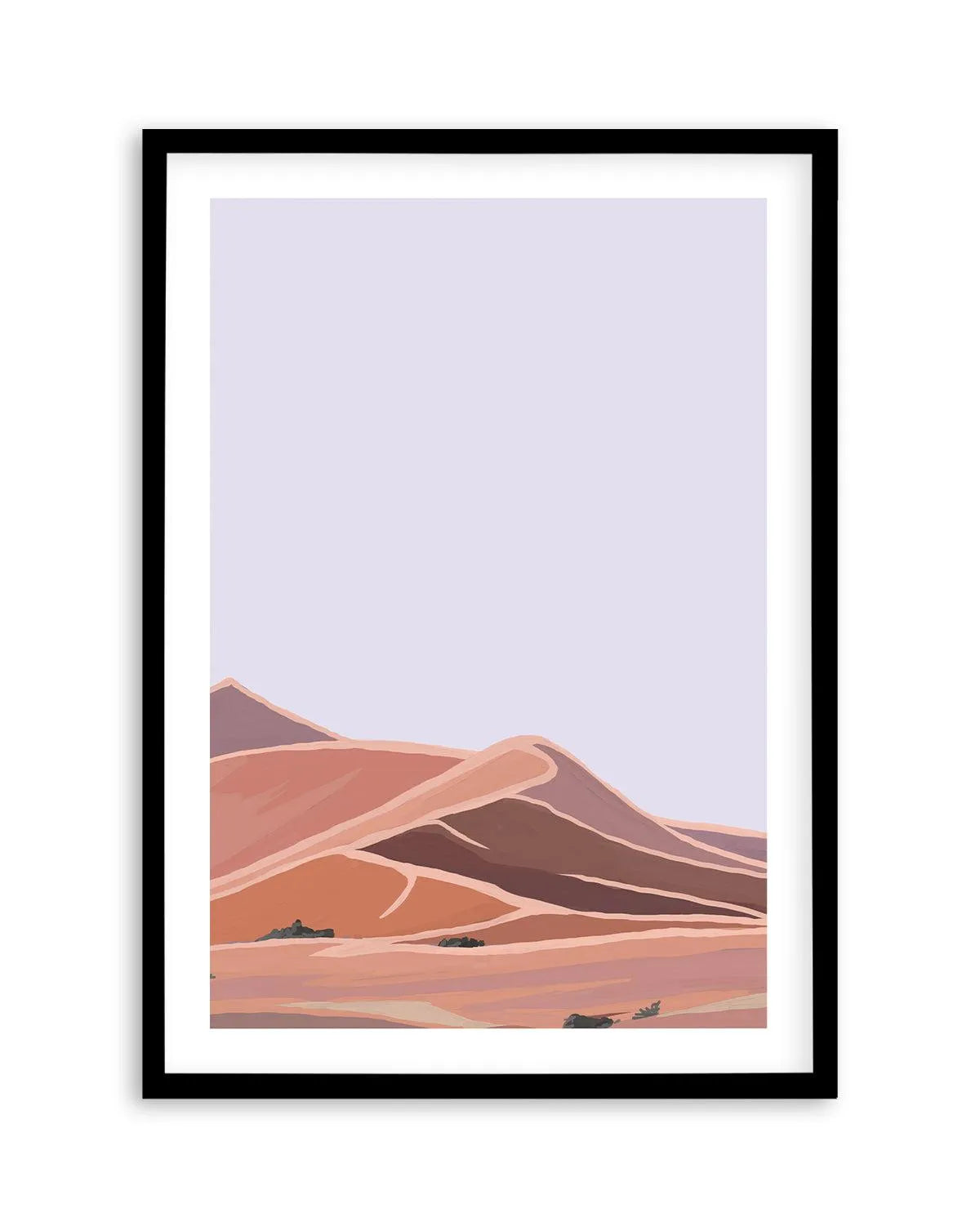 Desert Dunes I PT Art Print-PRINT-Olive et Oriel-Olive et Oriel-A5 | 5.8" x 8.3" | 14.8 x 21cm-Black-With White Border-Buy-Australian-Art-Prints-Online-with-Olive-et-Oriel-Your-Artwork-Specialists-Austrailia-Decorate-With-Coastal-Photo-Wall-Art-Prints-From-Our-Beach-House-Artwork-Collection-Fine-Poster-and-Framed-Artwork