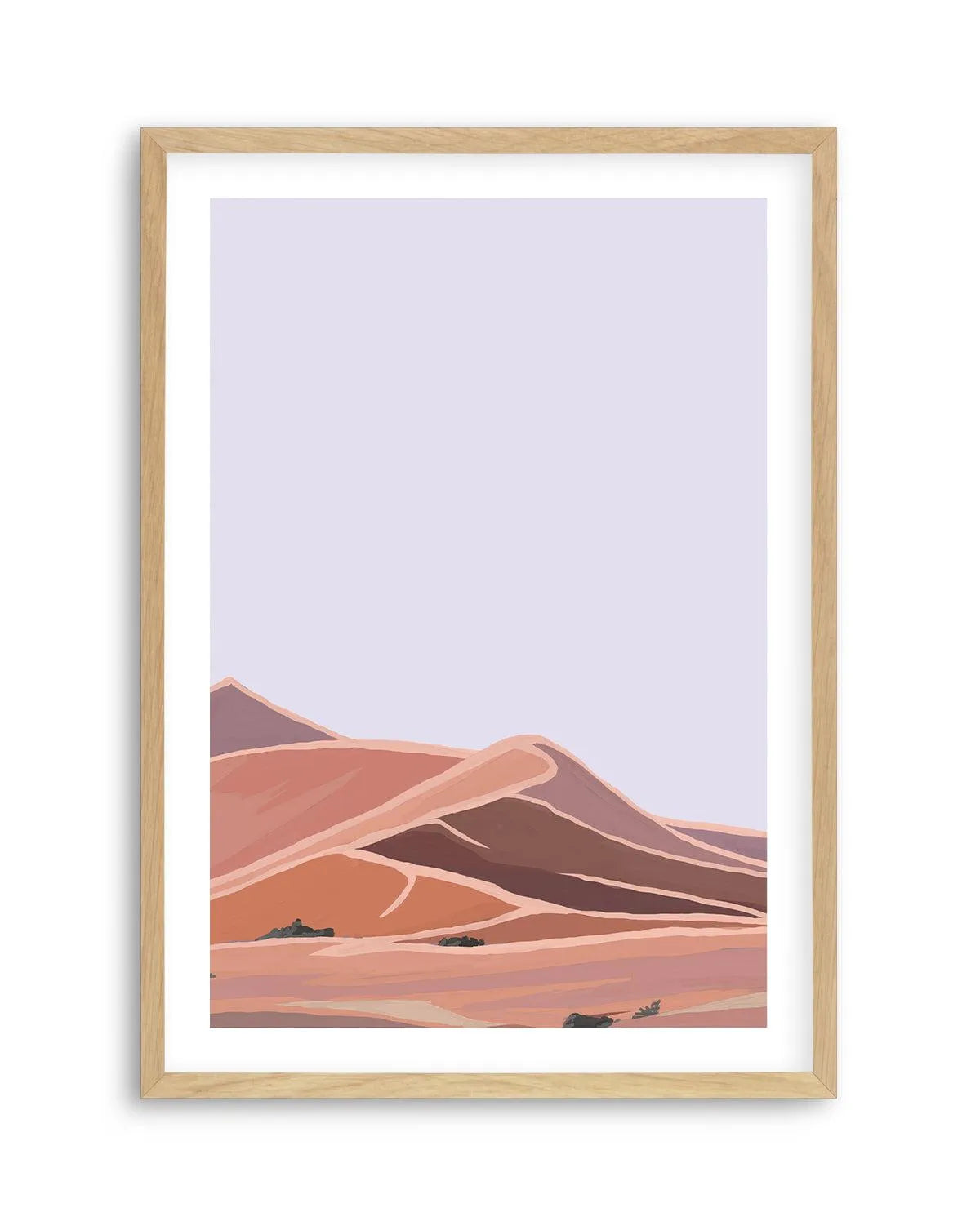 Desert Dunes I PT Art Print-PRINT-Olive et Oriel-Olive et Oriel-A5 | 5.8" x 8.3" | 14.8 x 21cm-Oak-With White Border-Buy-Australian-Art-Prints-Online-with-Olive-et-Oriel-Your-Artwork-Specialists-Austrailia-Decorate-With-Coastal-Photo-Wall-Art-Prints-From-Our-Beach-House-Artwork-Collection-Fine-Poster-and-Framed-Artwork
