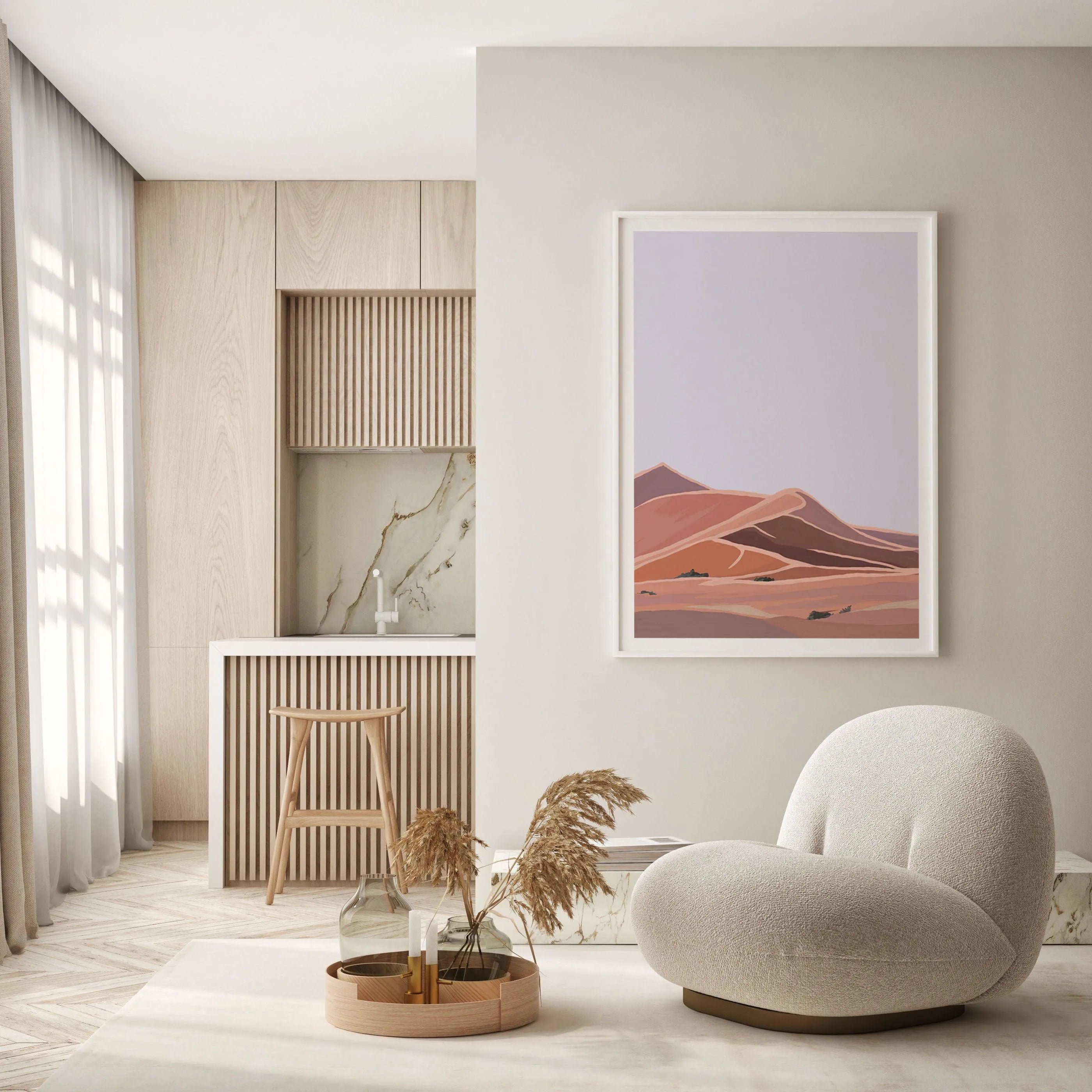 Desert Dunes I PT Art Print-PRINT-Olive et Oriel-Olive et Oriel-Buy-Australian-Art-Prints-Online-with-Olive-et-Oriel-Your-Artwork-Specialists-Austrailia-Decorate-With-Coastal-Photo-Wall-Art-Prints-From-Our-Beach-House-Artwork-Collection-Fine-Poster-and-Framed-Artwork