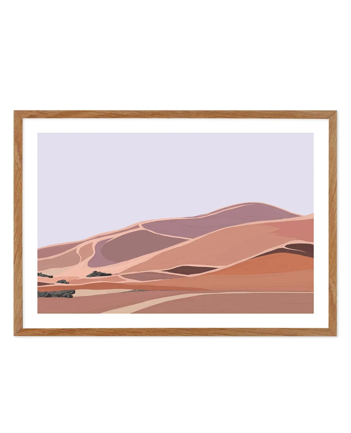 Desert Dunes II Art Print-PRINT-Olive et Oriel-Olive et Oriel-50x70 cm | 19.6" x 27.5"-Walnut-With White Border-Buy-Australian-Art-Prints-Online-with-Olive-et-Oriel-Your-Artwork-Specialists-Austrailia-Decorate-With-Coastal-Photo-Wall-Art-Prints-From-Our-Beach-House-Artwork-Collection-Fine-Poster-and-Framed-Artwork
