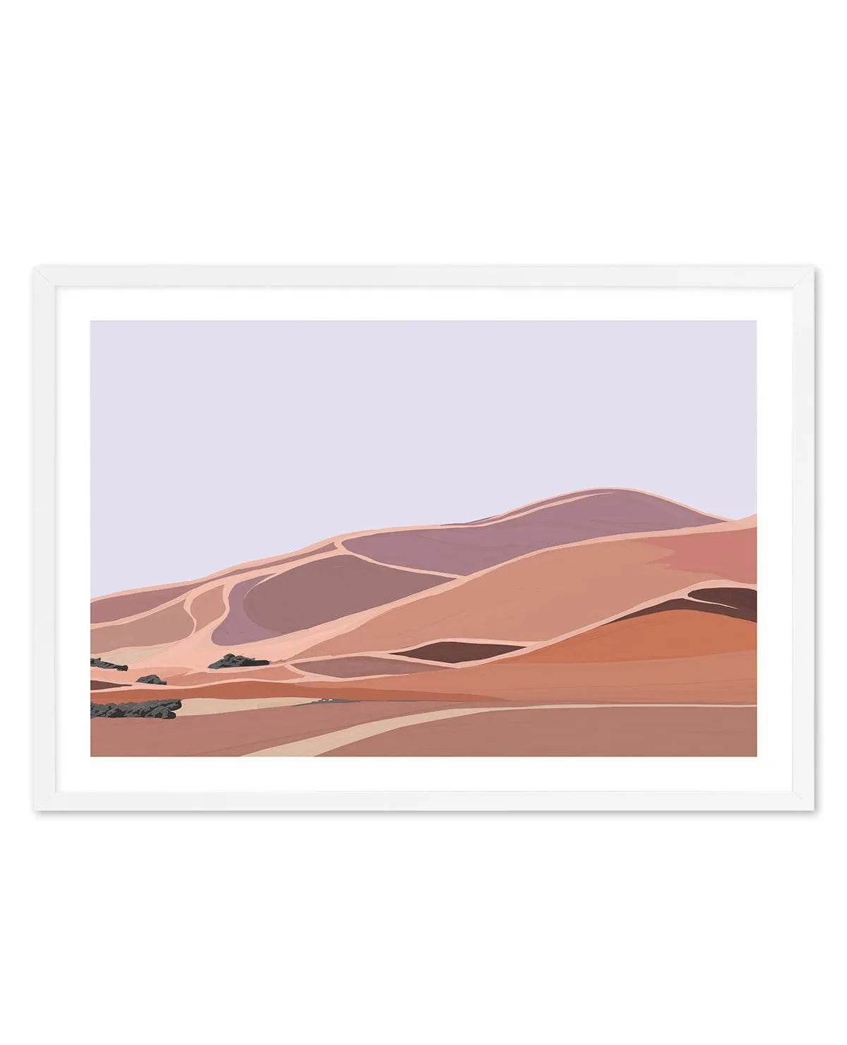Desert Dunes II Art Print-PRINT-Olive et Oriel-Olive et Oriel-A5 | 5.8" x 8.3" | 14.8 x 21cm-Oak-With White Border-Buy-Australian-Art-Prints-Online-with-Olive-et-Oriel-Your-Artwork-Specialists-Austrailia-Decorate-With-Coastal-Photo-Wall-Art-Prints-From-Our-Beach-House-Artwork-Collection-Fine-Poster-and-Framed-Artwork