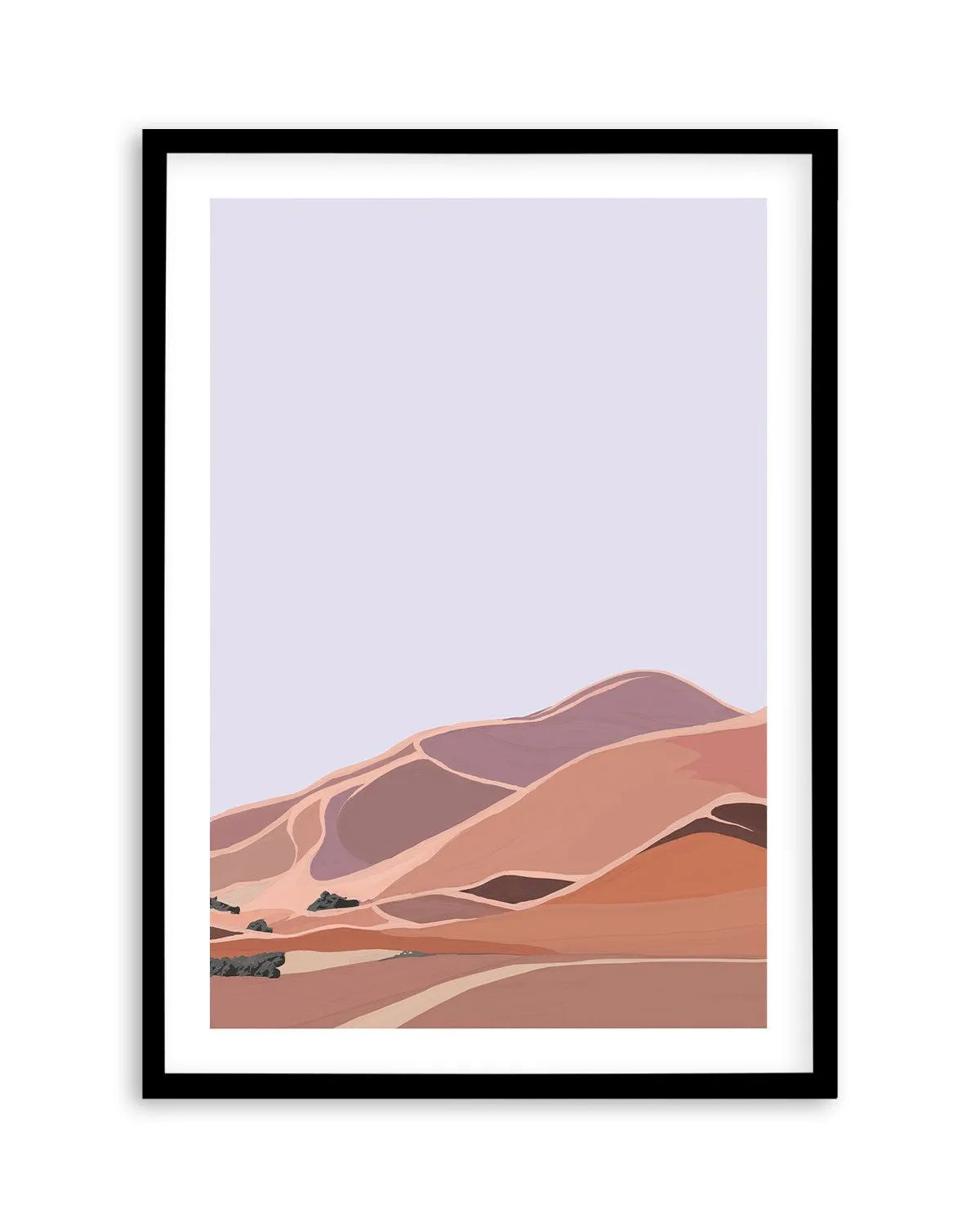 Desert Dunes II PT Art Print-PRINT-Olive et Oriel-Olive et Oriel-A5 | 5.8" x 8.3" | 14.8 x 21cm-Black-With White Border-Buy-Australian-Art-Prints-Online-with-Olive-et-Oriel-Your-Artwork-Specialists-Austrailia-Decorate-With-Coastal-Photo-Wall-Art-Prints-From-Our-Beach-House-Artwork-Collection-Fine-Poster-and-Framed-Artwork