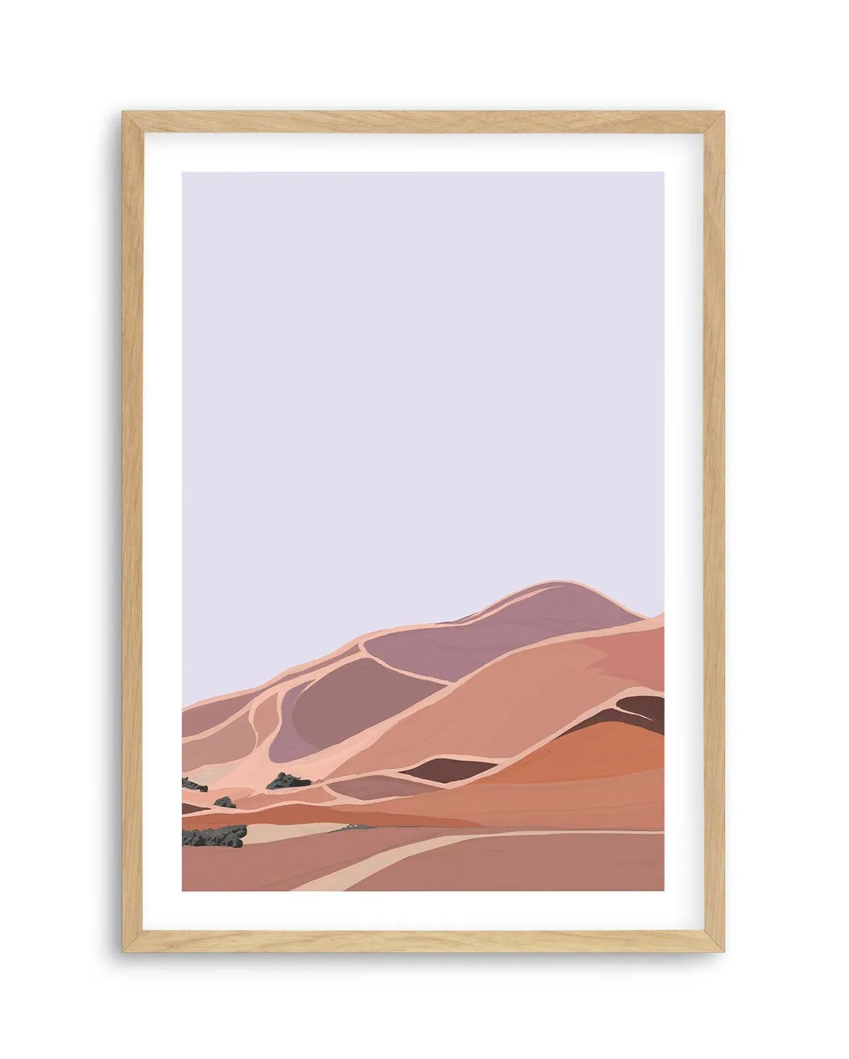 Desert Dunes II PT Art Print-PRINT-Olive et Oriel-Olive et Oriel-A5 | 5.8" x 8.3" | 14.8 x 21cm-Oak-With White Border-Buy-Australian-Art-Prints-Online-with-Olive-et-Oriel-Your-Artwork-Specialists-Austrailia-Decorate-With-Coastal-Photo-Wall-Art-Prints-From-Our-Beach-House-Artwork-Collection-Fine-Poster-and-Framed-Artwork