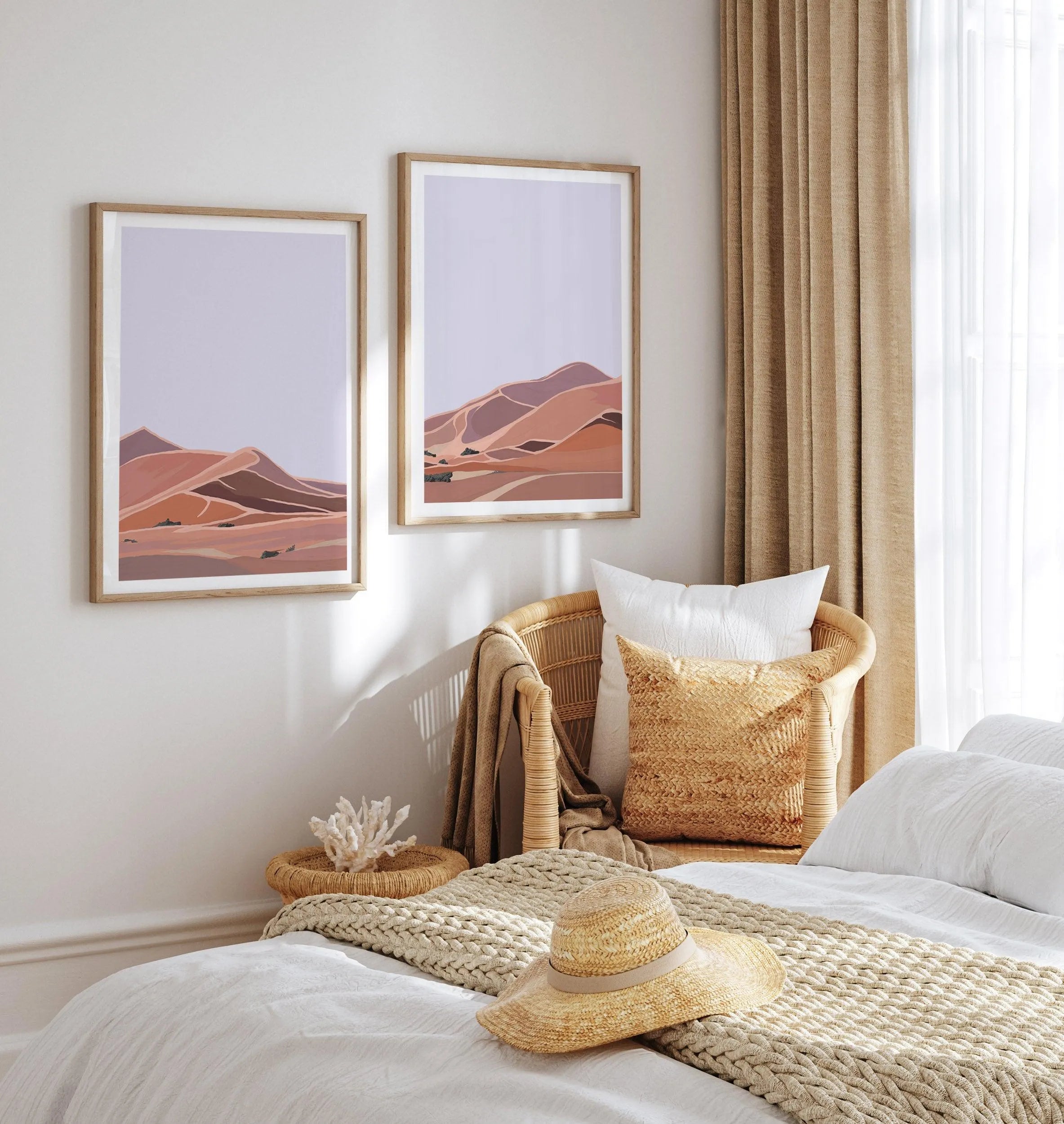 Desert Dunes II PT Art Print-PRINT-Olive et Oriel-Olive et Oriel-Buy-Australian-Art-Prints-Online-with-Olive-et-Oriel-Your-Artwork-Specialists-Austrailia-Decorate-With-Coastal-Photo-Wall-Art-Prints-From-Our-Beach-House-Artwork-Collection-Fine-Poster-and-Framed-Artwork