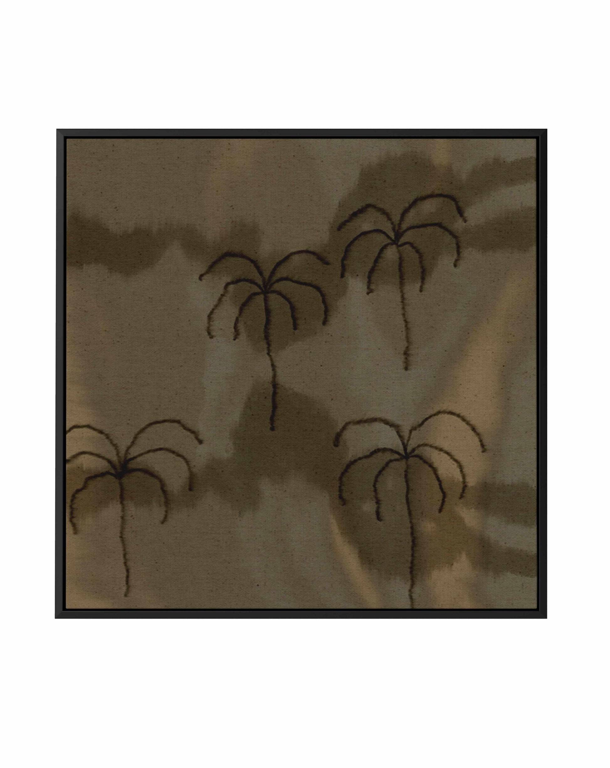 Desert Haze 1 SQ by Shatha Al Dafai | Framed Canvas Art Print from Olive et Oriel where you can shop wallpaper and artworks online