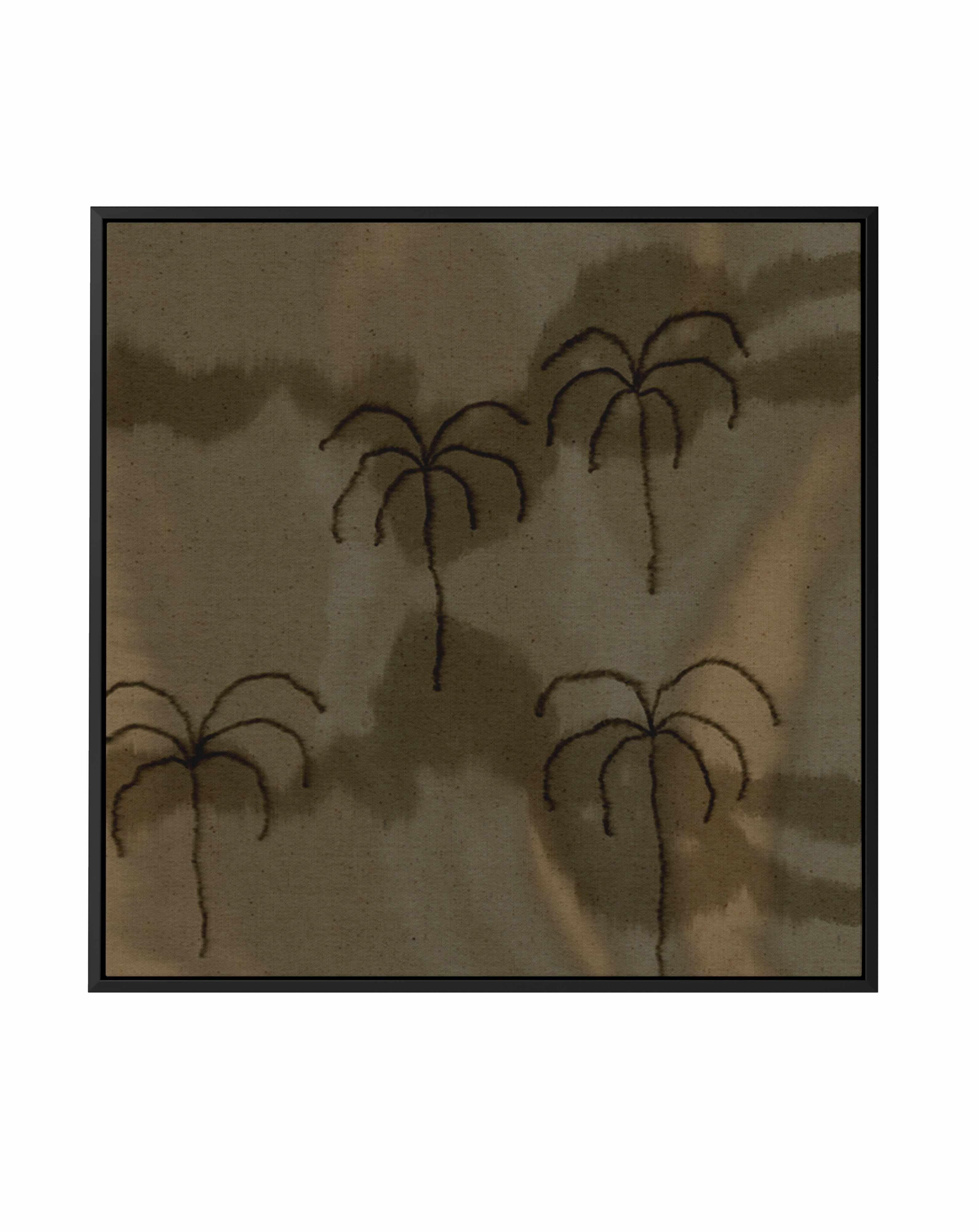 Desert Haze 1 SQ by Shatha Al Dafai | Framed Canvas Art Print from Olive et Oriel where you can shop wallpaper and artworks online