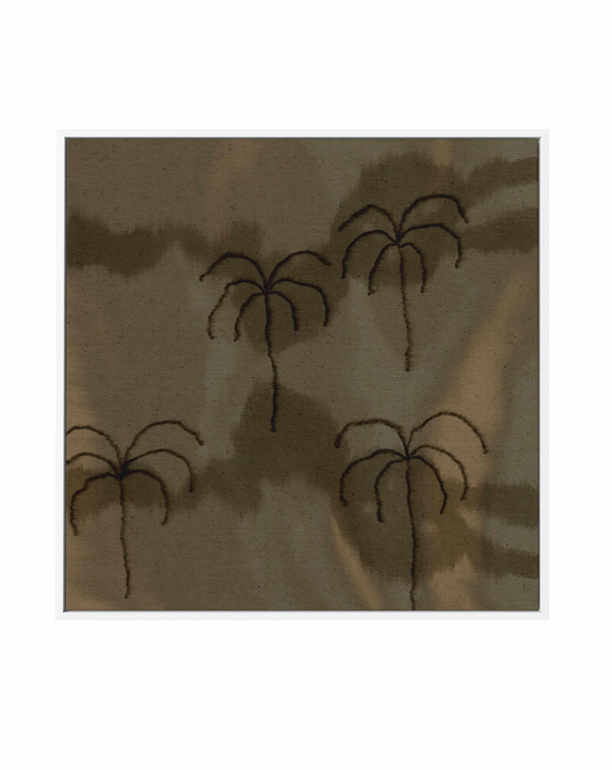 Desert Haze 1 SQ by Shatha Al Dafai | Framed Canvas Art Print from Olive et Oriel where you can shop wallpaper and artworks online