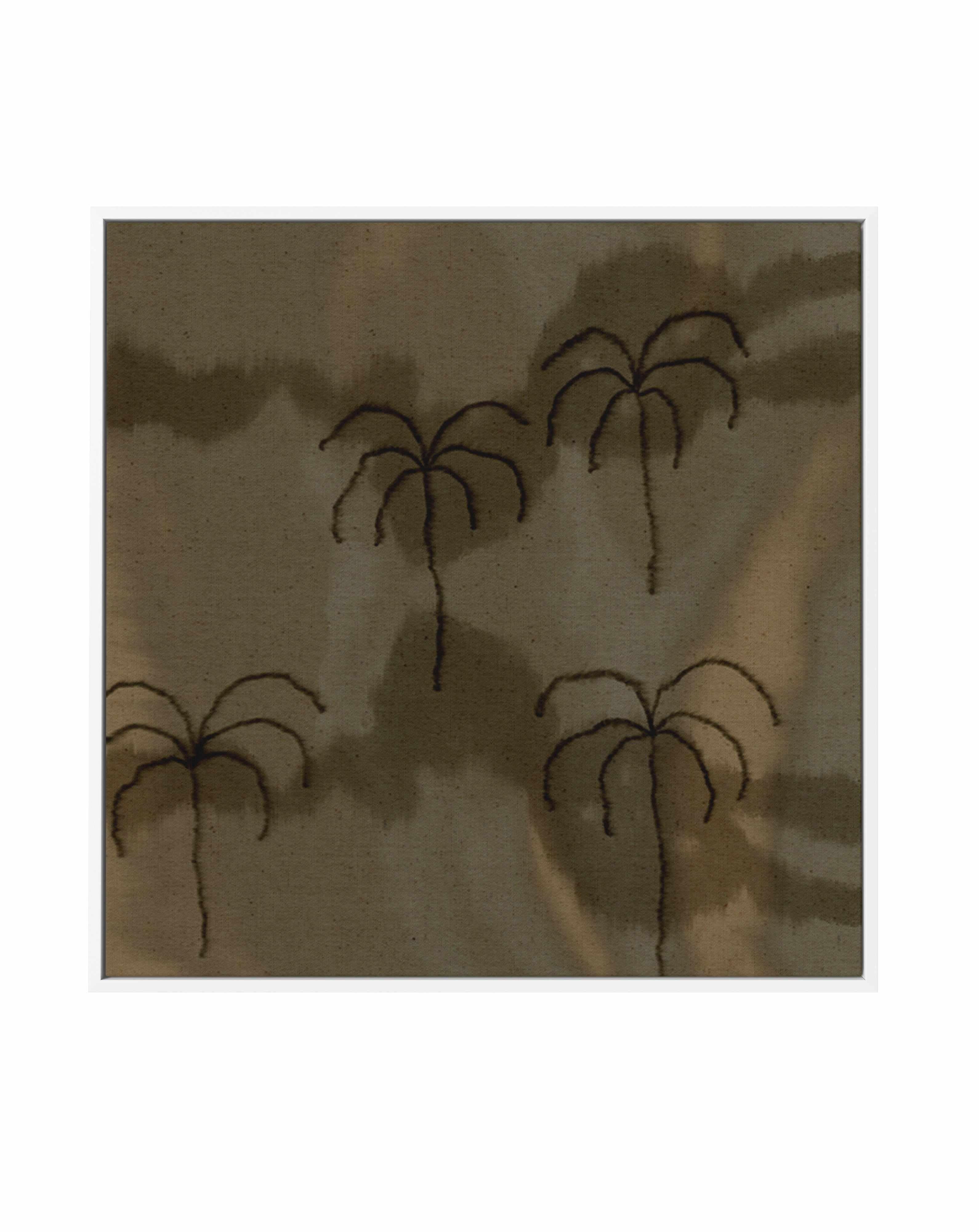 Desert Haze 1 SQ by Shatha Al Dafai | Framed Canvas Art Print from Olive et Oriel where you can shop wallpaper and artworks online