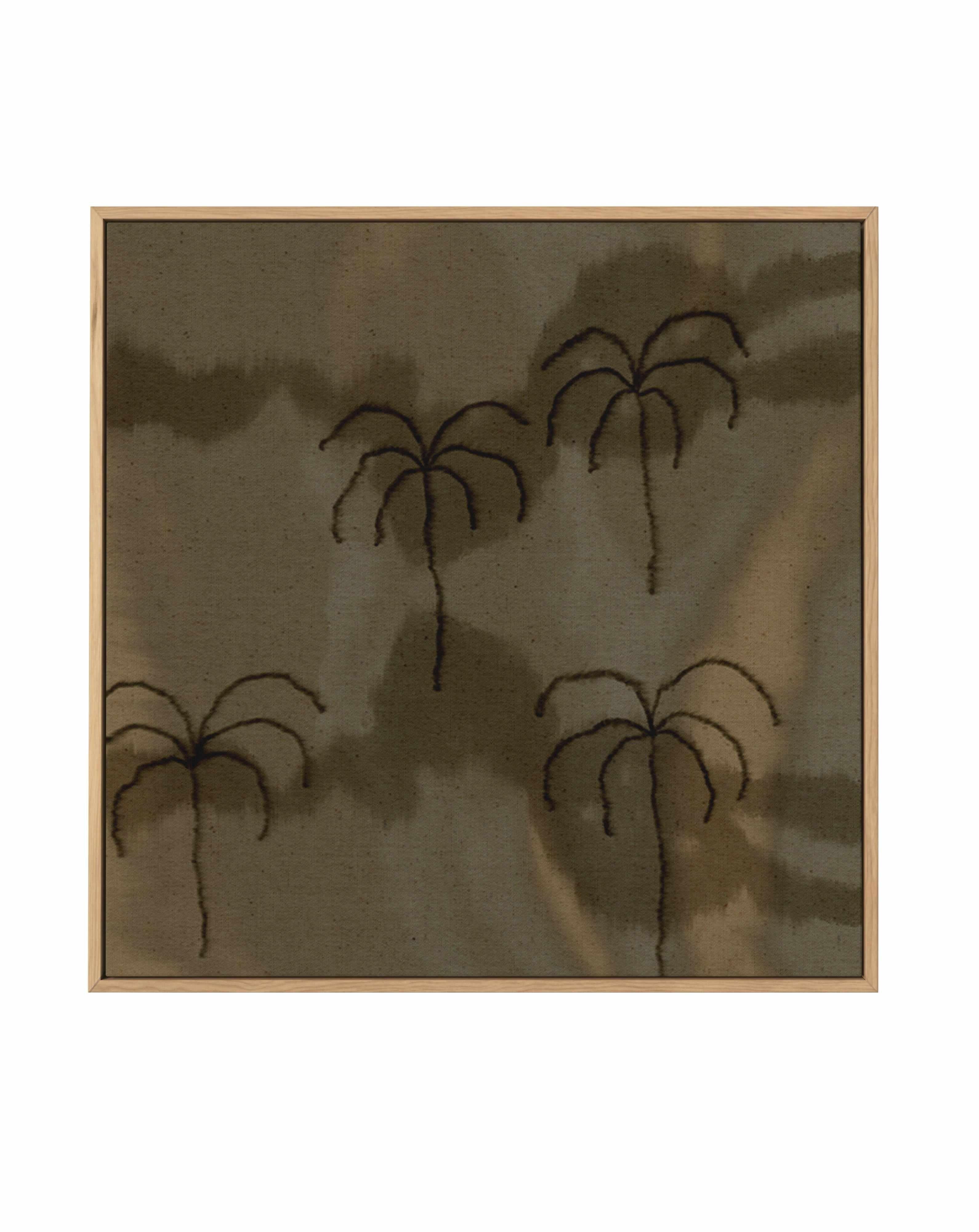 Desert Haze 1 SQ by Shatha Al Dafai | Framed Canvas Art Print from Olive et Oriel where you can shop wallpaper and artworks online