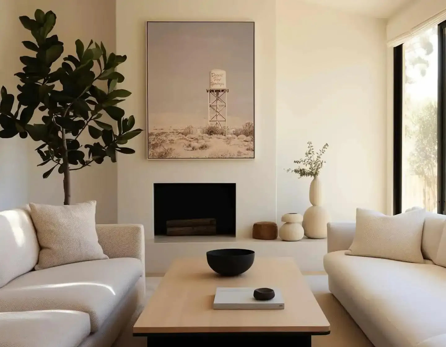 Desert Hot Springs | PT | Framed Canvas Art Print from Olive et Oriel where you can shop wallpaper and artworks online