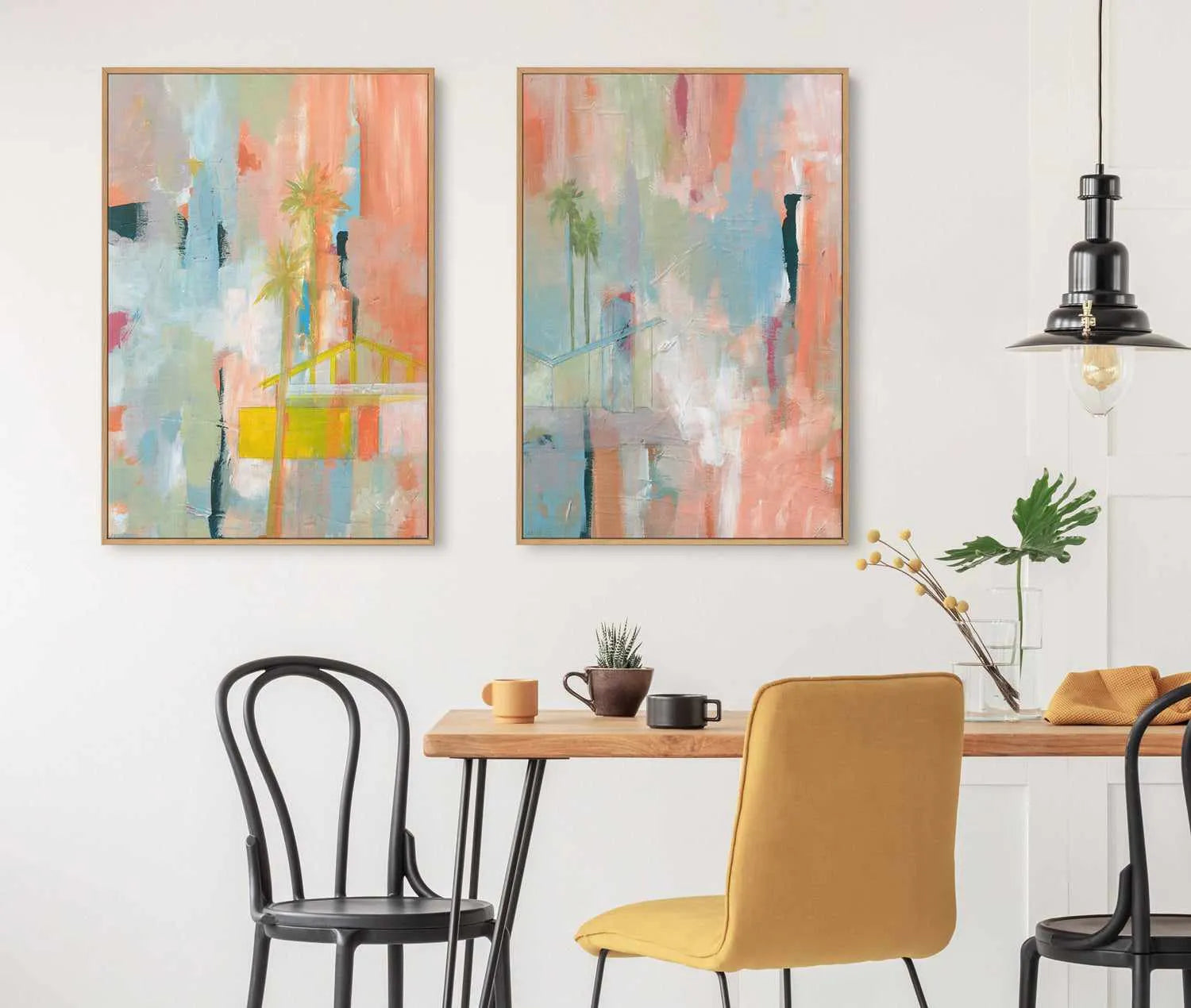 Desert Living II by Jan Weiss | Framed Canvas Art Print from Olive et Oriel where you can shop wallpaper and artworks online