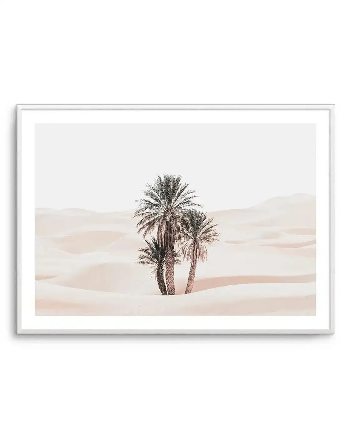 Desert Mirage I | LS Art Print-Shop Australian Art Prints Online with Olive et Oriel - Our collection of Moroccan art prints offer unique wall art including moroccan arches and pink morocco doors of marrakech - this collection will add soft feminine colour to your walls and some may say bohemian style. These traditional morocco landscape photography includes desert scenes of palm trees and camel art prints - there is art on canvas and extra large wall art with fast, free shipping across Australi