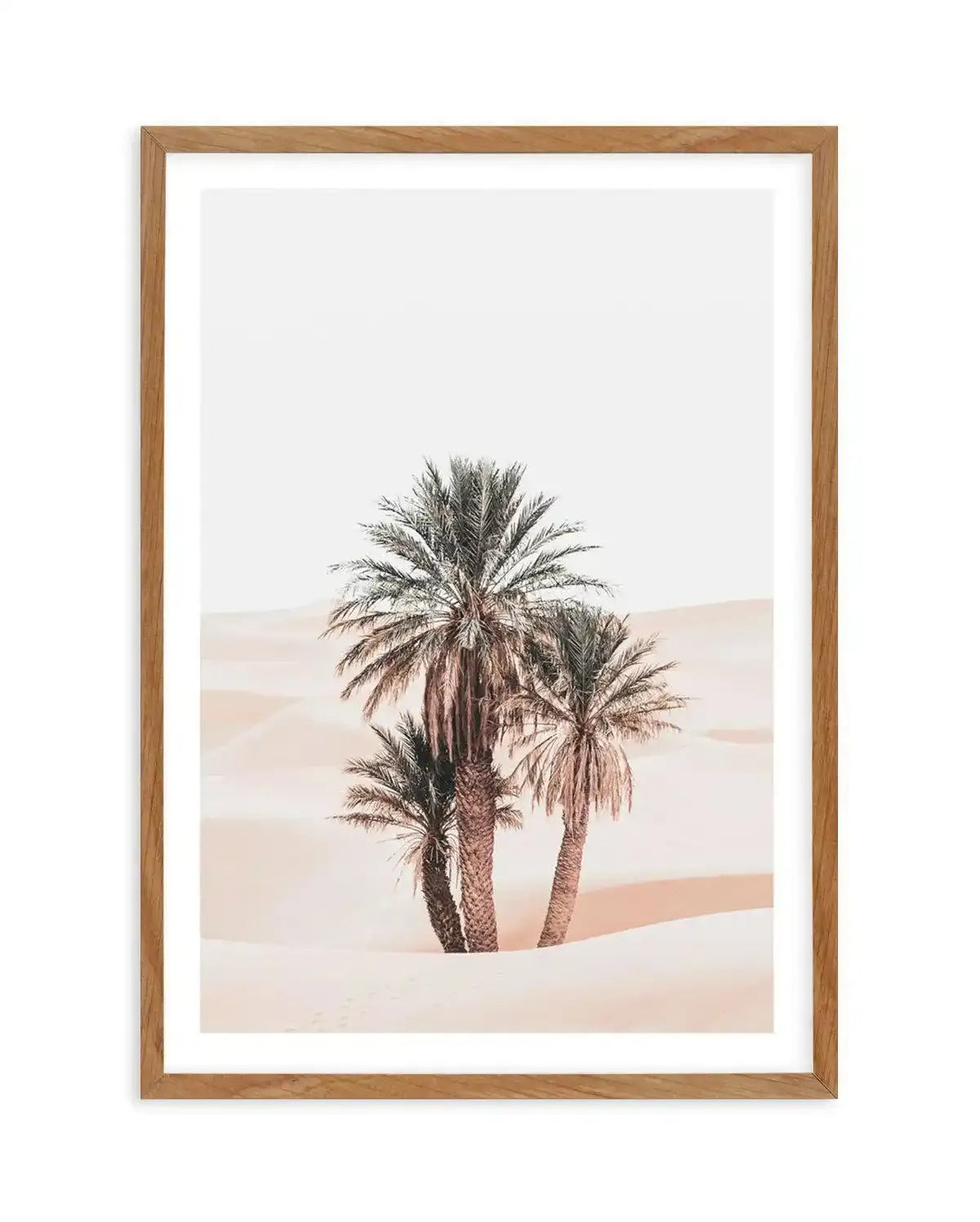 Desert Mirage I | PT Art Print-Shop Australian Art Prints Online with Olive et Oriel - Our collection of Moroccan art prints offer unique wall art including moroccan arches and pink morocco doors of marrakech - this collection will add soft feminine colour to your walls and some may say bohemian style. These traditional morocco landscape photography includes desert scenes of palm trees and camel art prints - there is art on canvas and extra large wall art with fast, free shipping across Australi