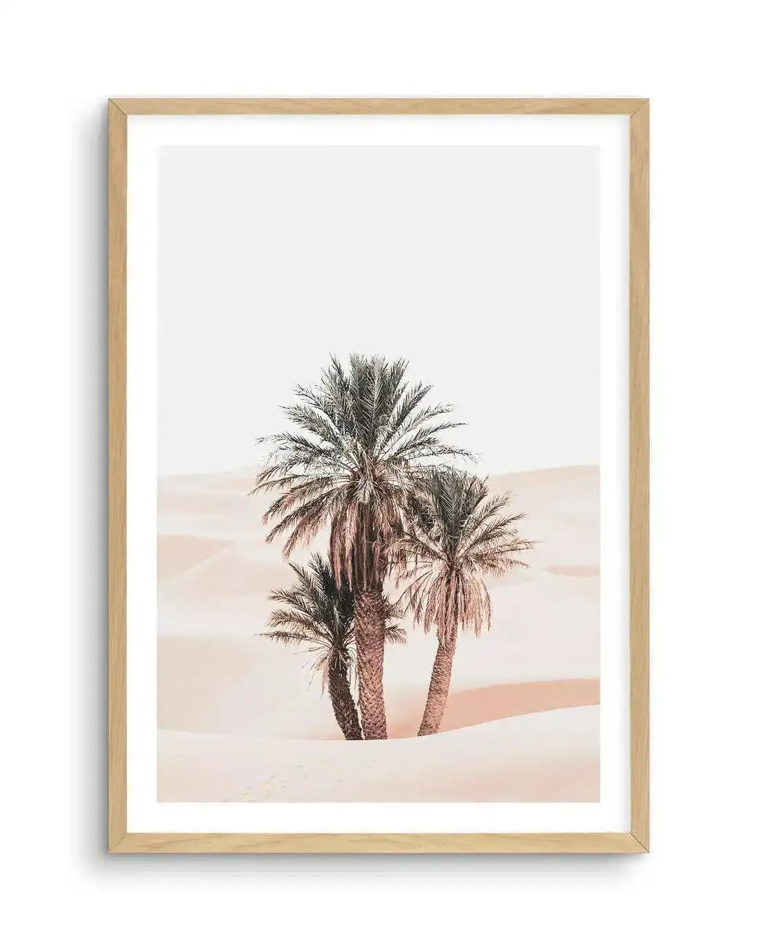 Desert Mirage I | PT Art Print-Shop Australian Art Prints Online with Olive et Oriel - Our collection of Moroccan art prints offer unique wall art including moroccan arches and pink morocco doors of marrakech - this collection will add soft feminine colour to your walls and some may say bohemian style. These traditional morocco landscape photography includes desert scenes of palm trees and camel art prints - there is art on canvas and extra large wall art with fast, free shipping across Australi