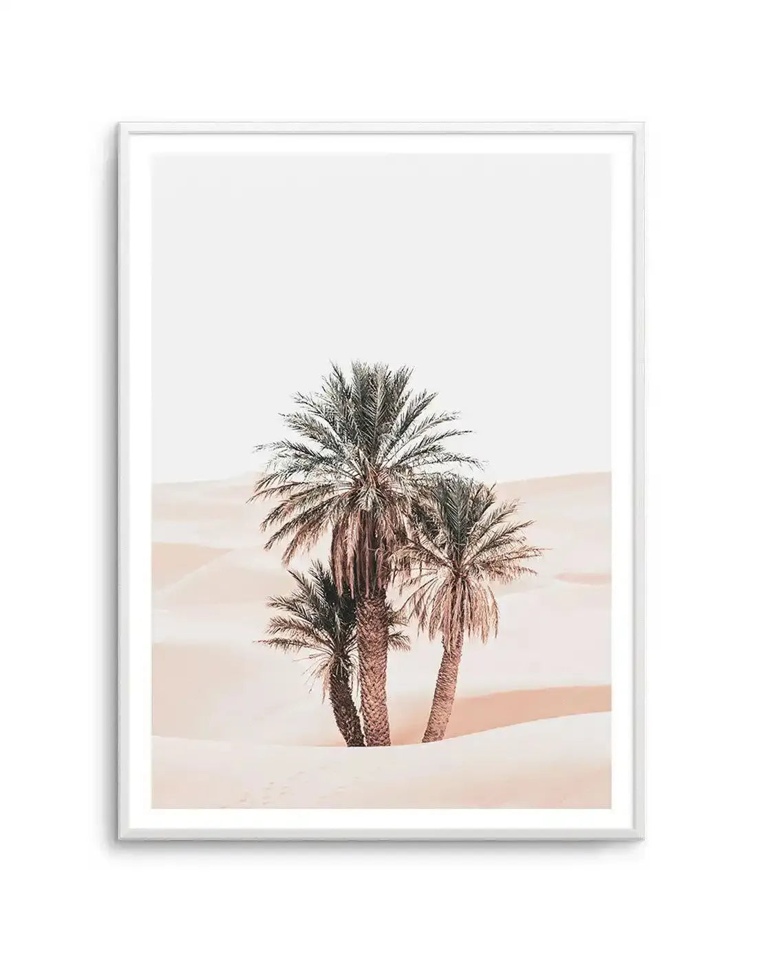 Desert Mirage I | PT Art Print-Shop Australian Art Prints Online with Olive et Oriel - Our collection of Moroccan art prints offer unique wall art including moroccan arches and pink morocco doors of marrakech - this collection will add soft feminine colour to your walls and some may say bohemian style. These traditional morocco landscape photography includes desert scenes of palm trees and camel art prints - there is art on canvas and extra large wall art with fast, free shipping across Australi