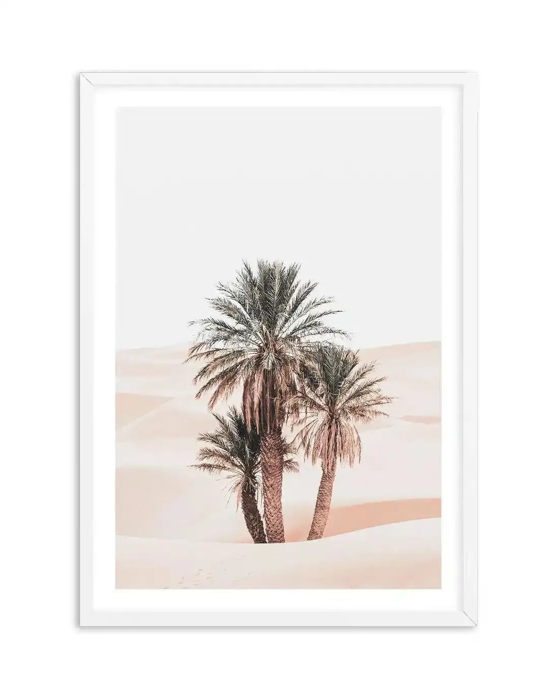Desert Mirage I | PT Art Print-Shop Australian Art Prints Online with Olive et Oriel - Our collection of Moroccan art prints offer unique wall art including moroccan arches and pink morocco doors of marrakech - this collection will add soft feminine colour to your walls and some may say bohemian style. These traditional morocco landscape photography includes desert scenes of palm trees and camel art prints - there is art on canvas and extra large wall art with fast, free shipping across Australi
