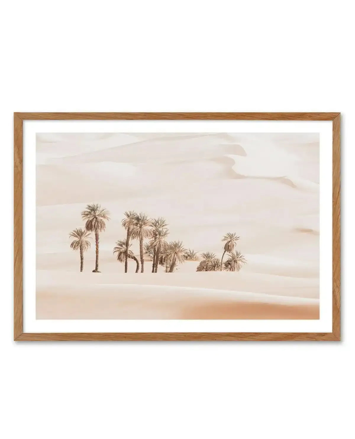Desert Mirage II | LS Art Print-Shop Australian Art Prints Online with Olive et Oriel - Our collection of Moroccan art prints offer unique wall art including moroccan arches and pink morocco doors of marrakech - this collection will add soft feminine colour to your walls and some may say bohemian style. These traditional morocco landscape photography includes desert scenes of palm trees and camel art prints - there is art on canvas and extra large wall art with fast, free shipping across Austral