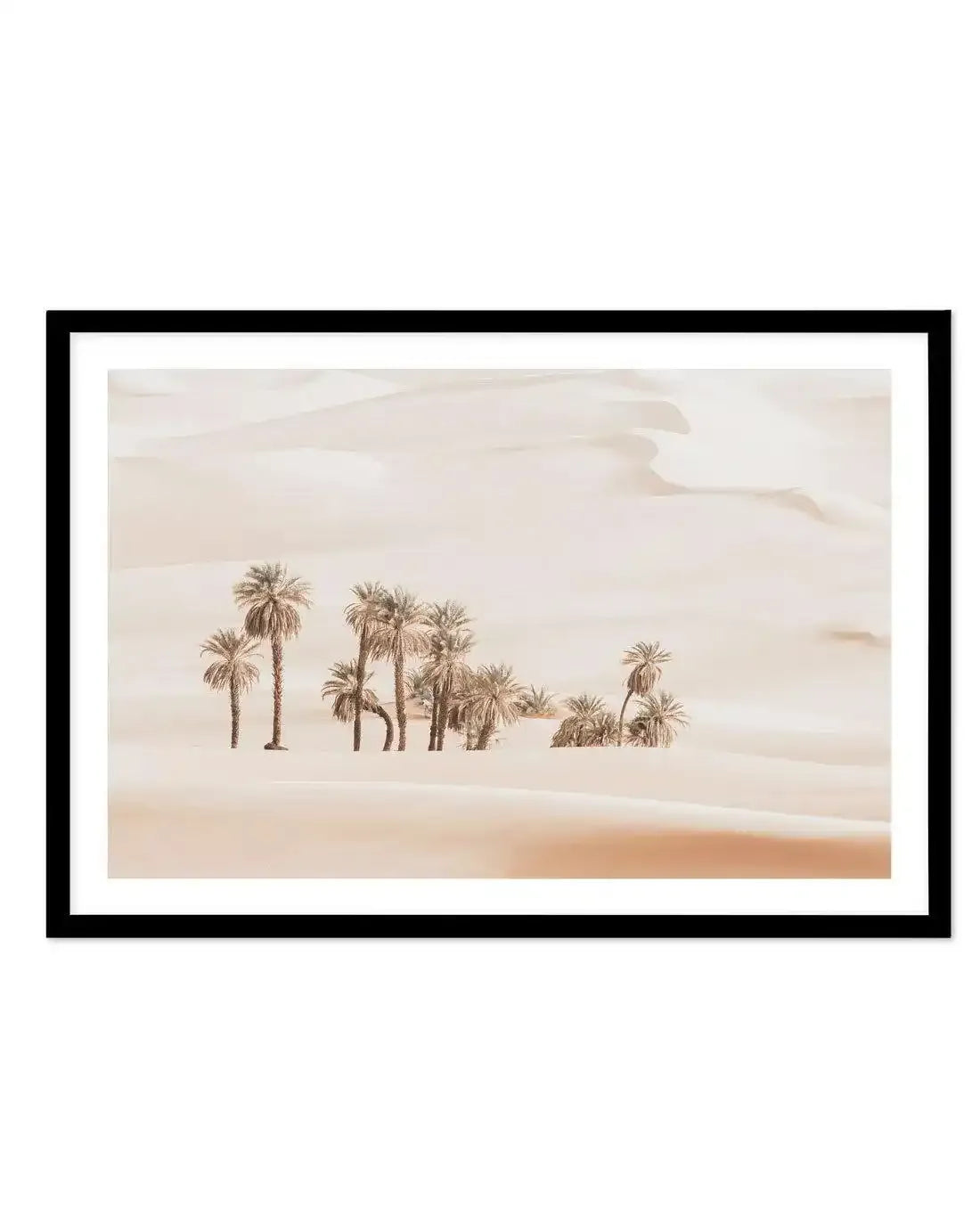 Desert Mirage II | LS Art Print-Shop Australian Art Prints Online with Olive et Oriel - Our collection of Moroccan art prints offer unique wall art including moroccan arches and pink morocco doors of marrakech - this collection will add soft feminine colour to your walls and some may say bohemian style. These traditional morocco landscape photography includes desert scenes of palm trees and camel art prints - there is art on canvas and extra large wall art with fast, free shipping across Austral