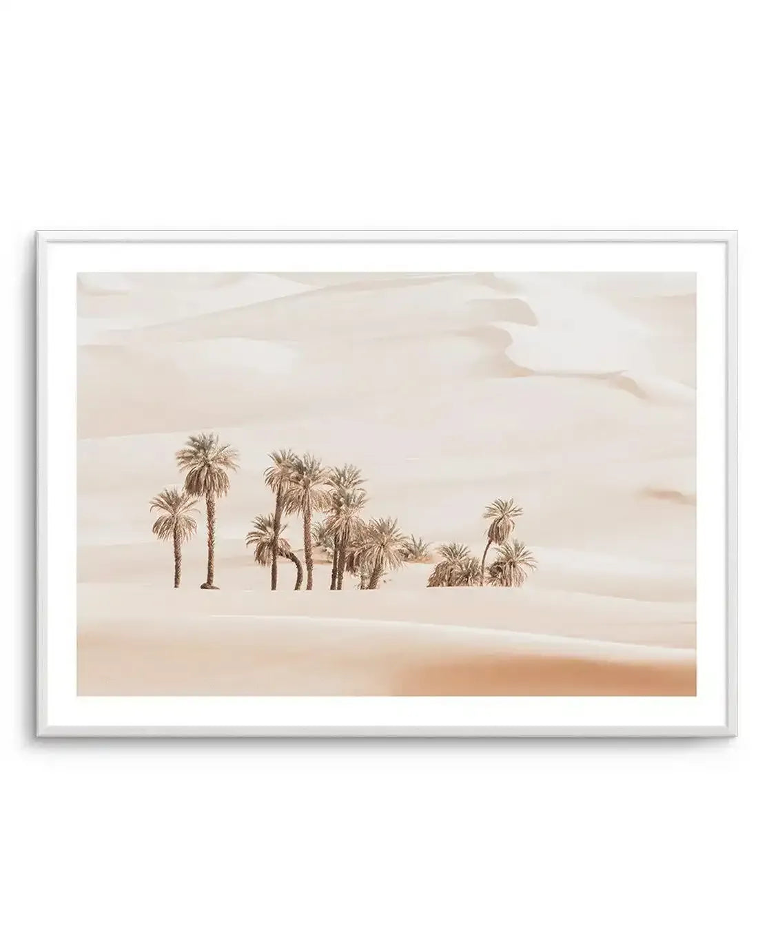 Desert Mirage II | LS Art Print-Shop Australian Art Prints Online with Olive et Oriel - Our collection of Moroccan art prints offer unique wall art including moroccan arches and pink morocco doors of marrakech - this collection will add soft feminine colour to your walls and some may say bohemian style. These traditional morocco landscape photography includes desert scenes of palm trees and camel art prints - there is art on canvas and extra large wall art with fast, free shipping across Austral