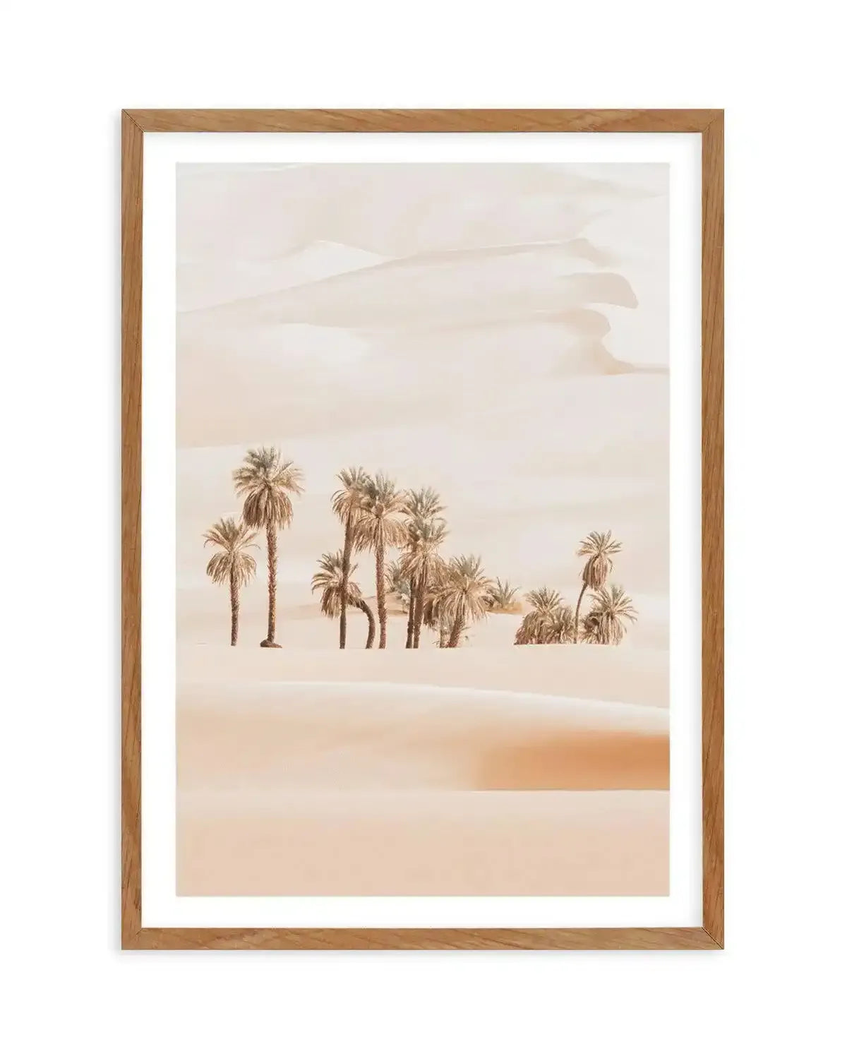 Desert Mirage II | PT Art Print-Shop Australian Art Prints Online with Olive et Oriel - Our collection of Moroccan art prints offer unique wall art including moroccan arches and pink morocco doors of marrakech - this collection will add soft feminine colour to your walls and some may say bohemian style. These traditional morocco landscape photography includes desert scenes of palm trees and camel art prints - there is art on canvas and extra large wall art with fast, free shipping across Austral