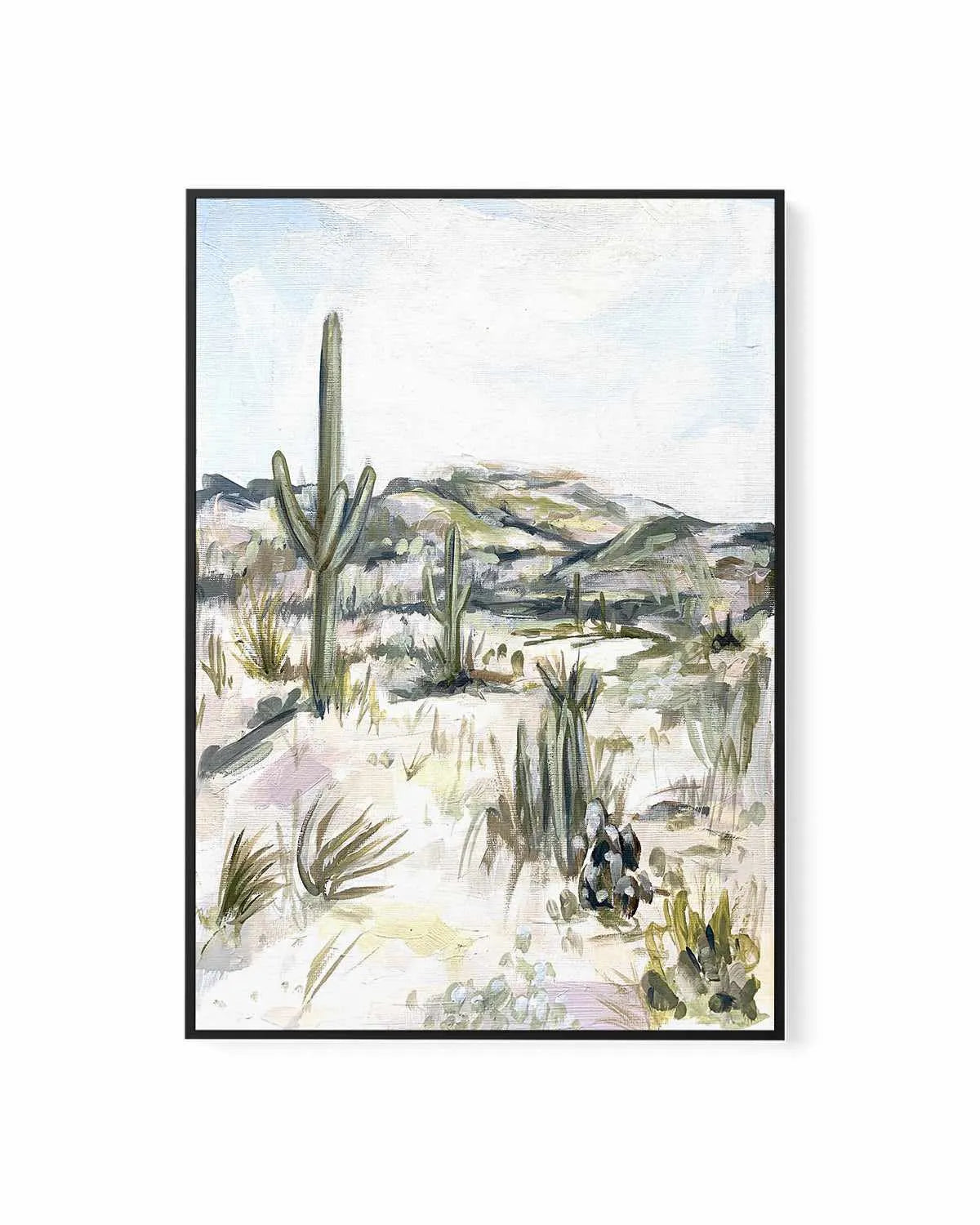 Desert Mornings by Meredith O'Neal | Framed Canvas Art Print from Olive et Oriel where you can shop wallpaper and artworks online