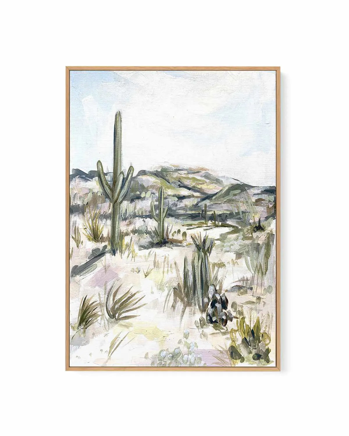 Desert Mornings by Meredith O'Neal | Framed Canvas Art Print from Olive et Oriel where you can shop wallpaper and artworks online
