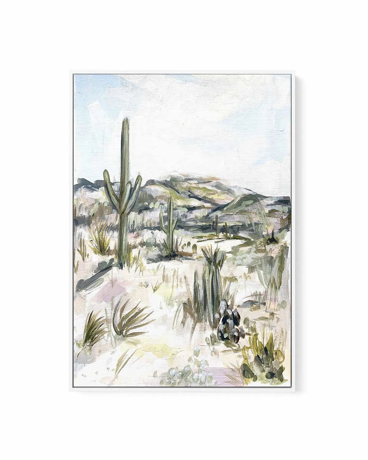 Desert Mornings by Meredith O'Neal | Framed Canvas Art Print from Olive et Oriel where you can shop wallpaper and artworks online