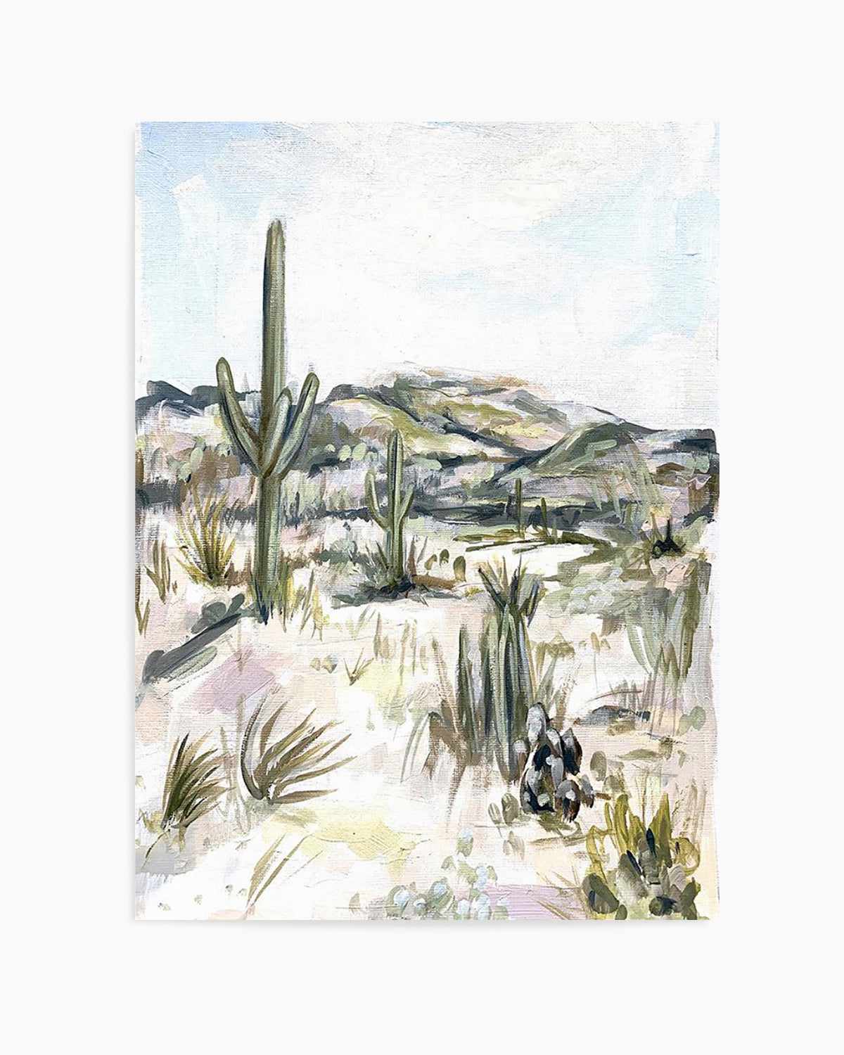 Desert Mornings by Meredith O'Neal Art Print