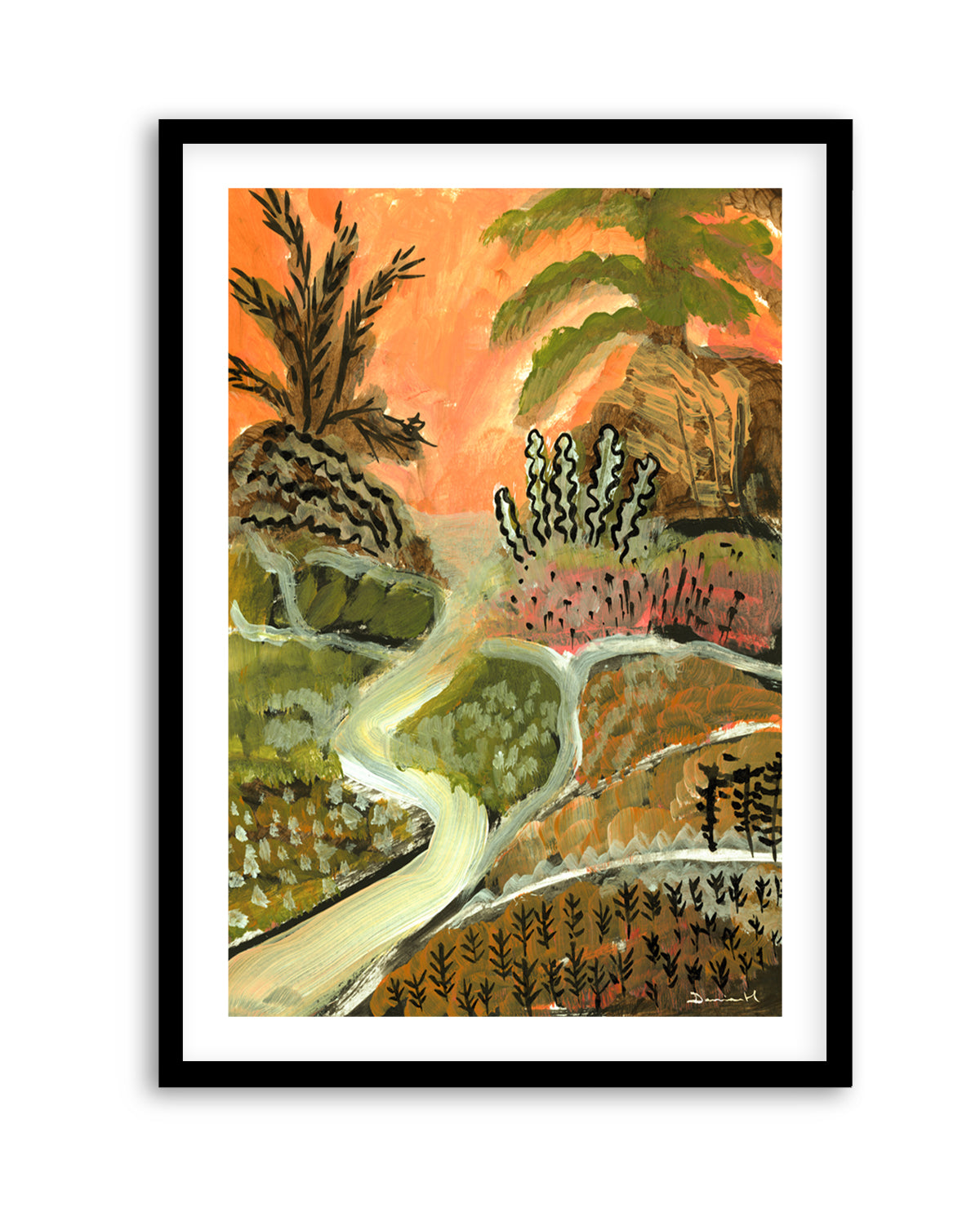 Desert Path by Dan Hobday | Art Print