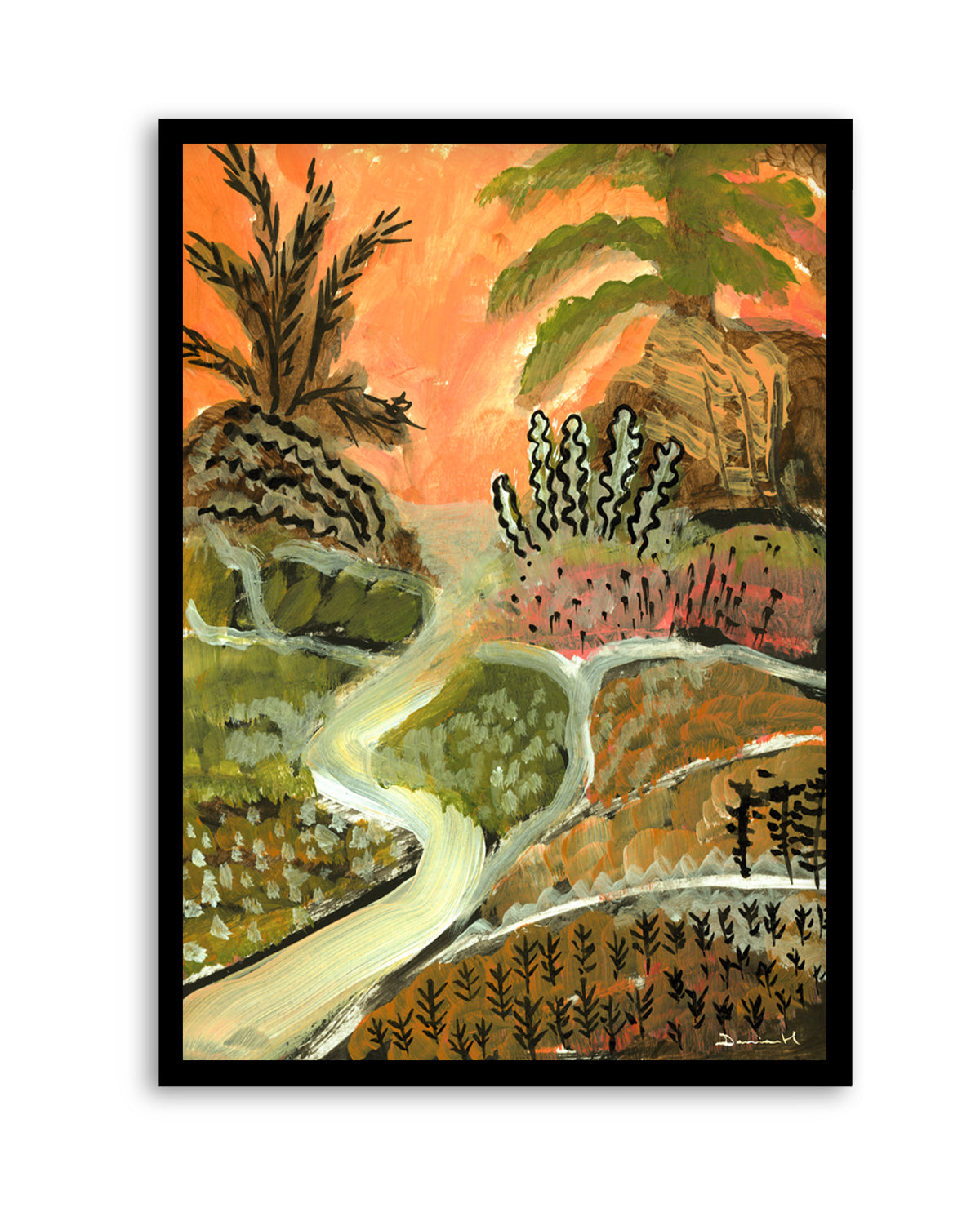 Desert Path by Dan Hobday | Art Print