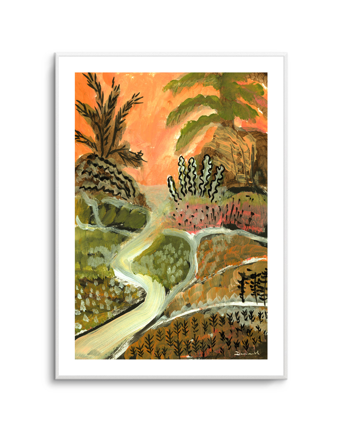 Desert Path by Dan Hobday | Art Print