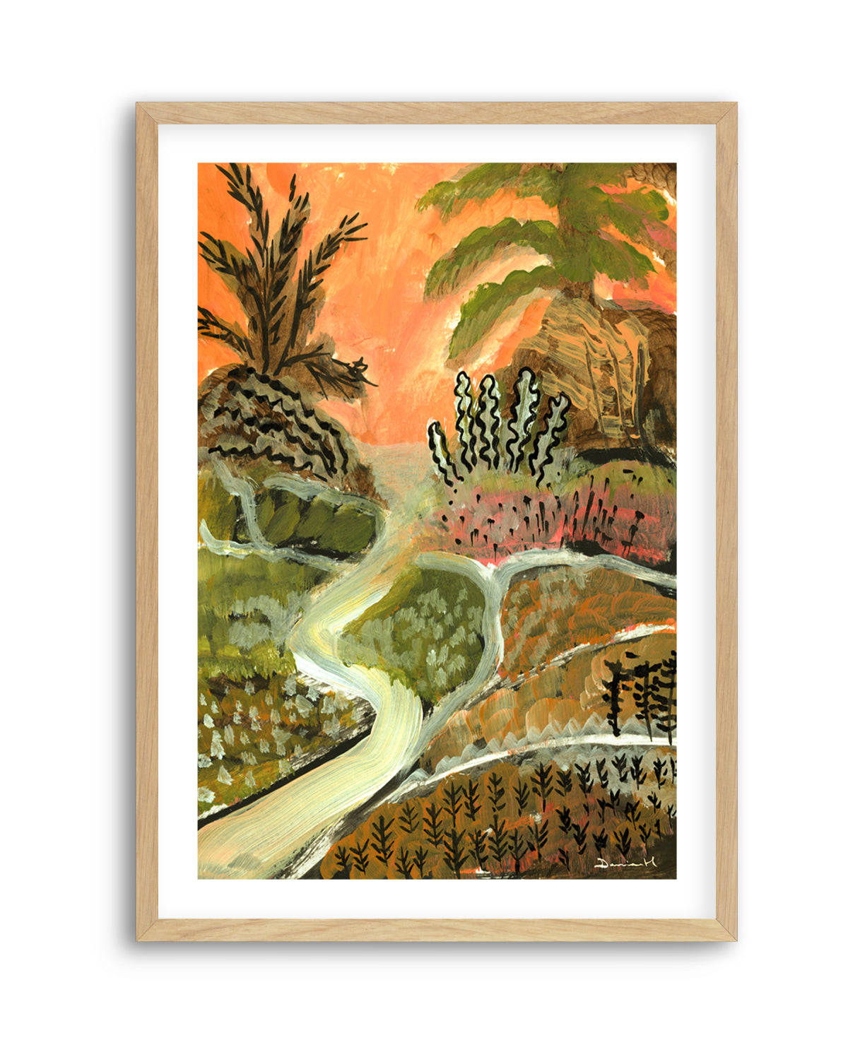 Desert Path by Dan Hobday | Art Print
