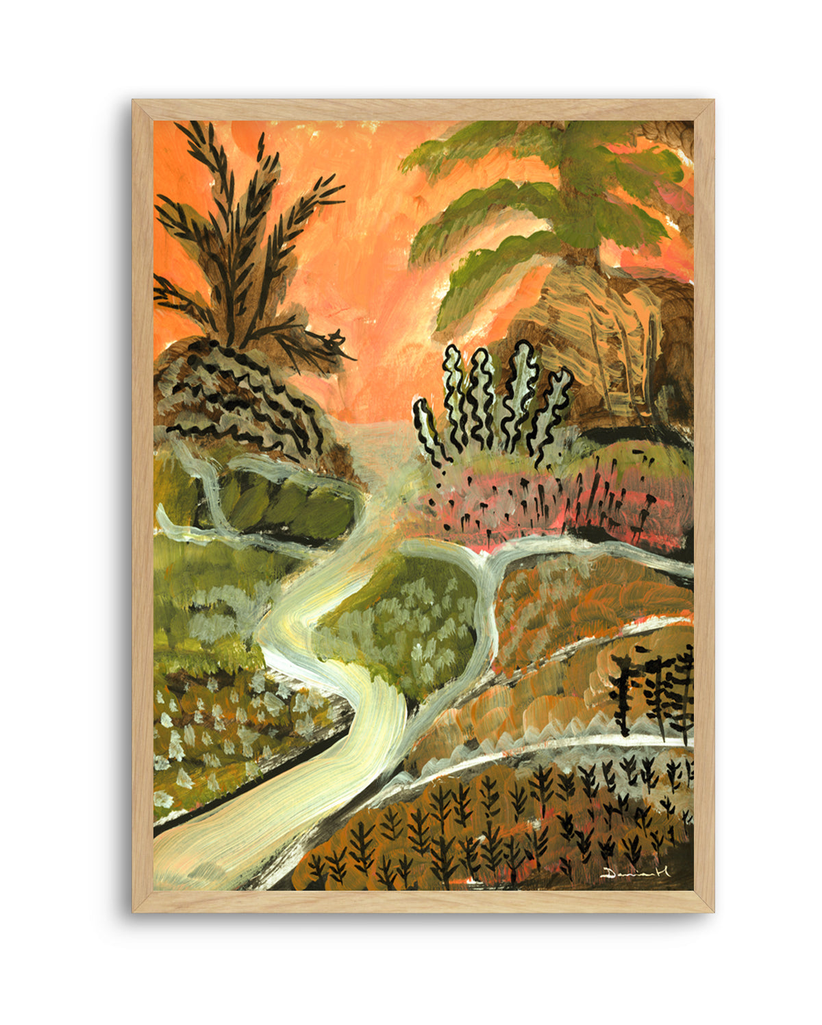 Desert Path by Dan Hobday | Art Print
