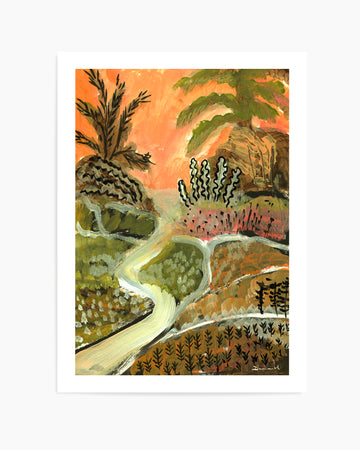 Desert Path by Dan Hobday | Art Print