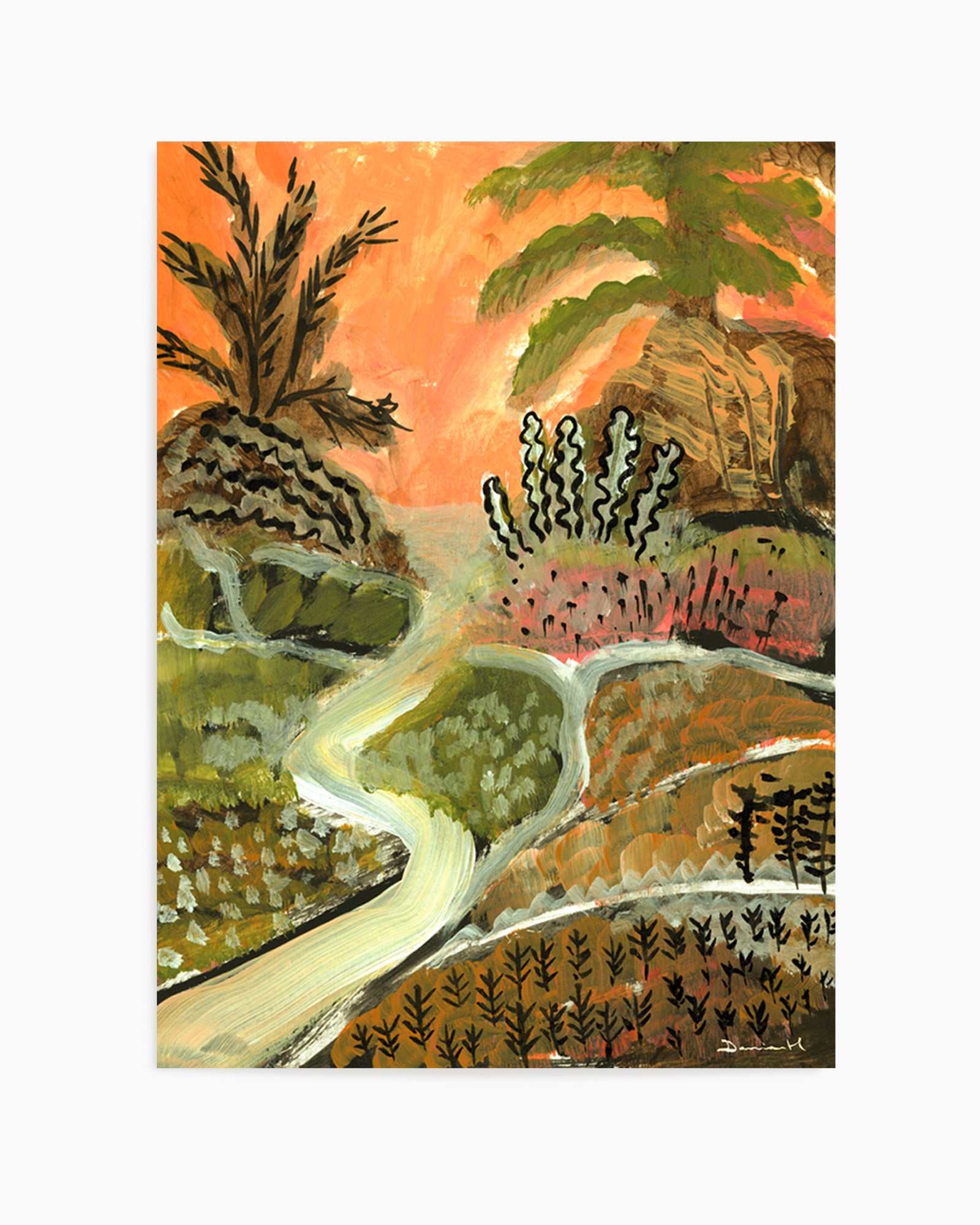 Desert Path by Dan Hobday | Art Print
