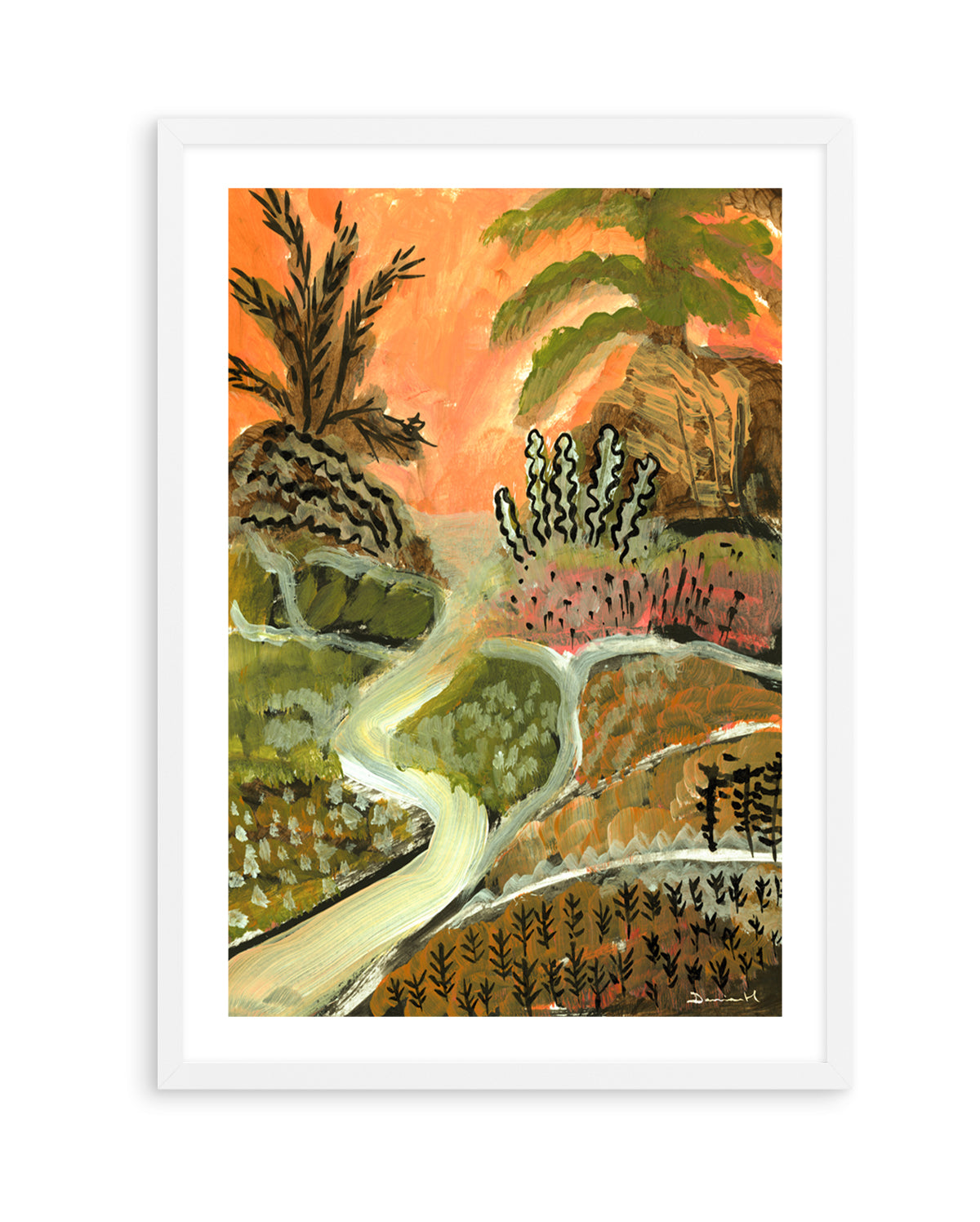 Desert Path by Dan Hobday | Art Print