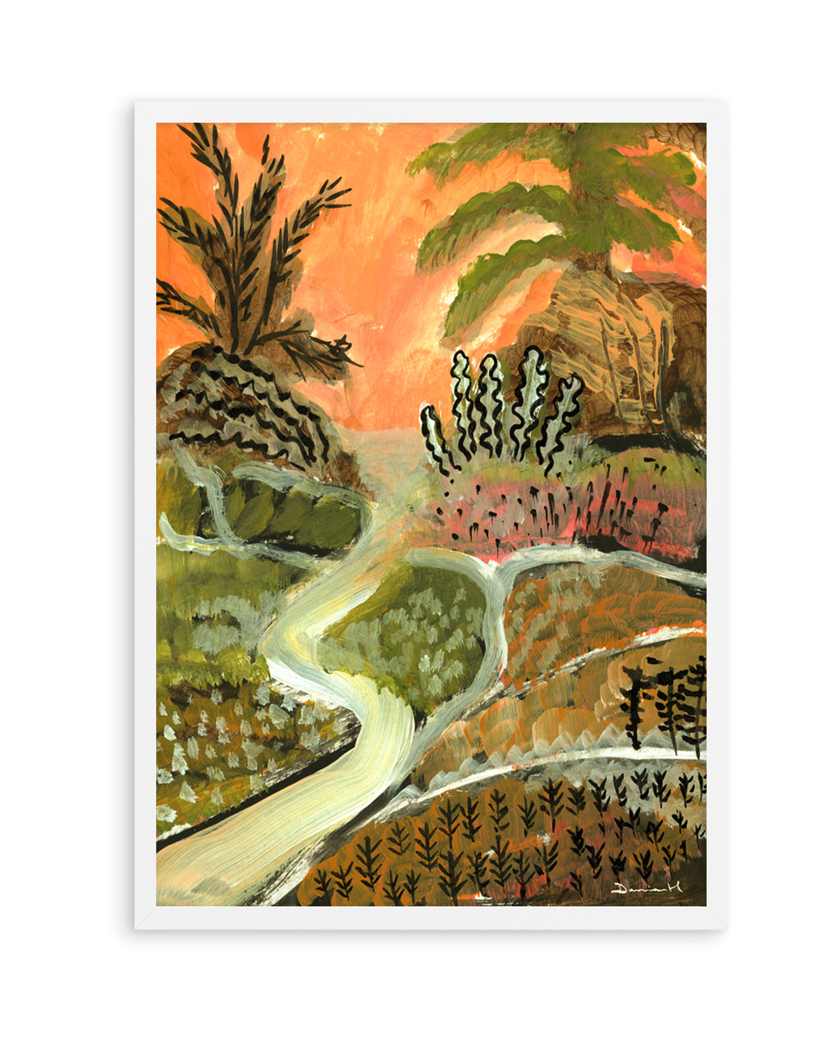 Desert Path by Dan Hobday | Art Print
