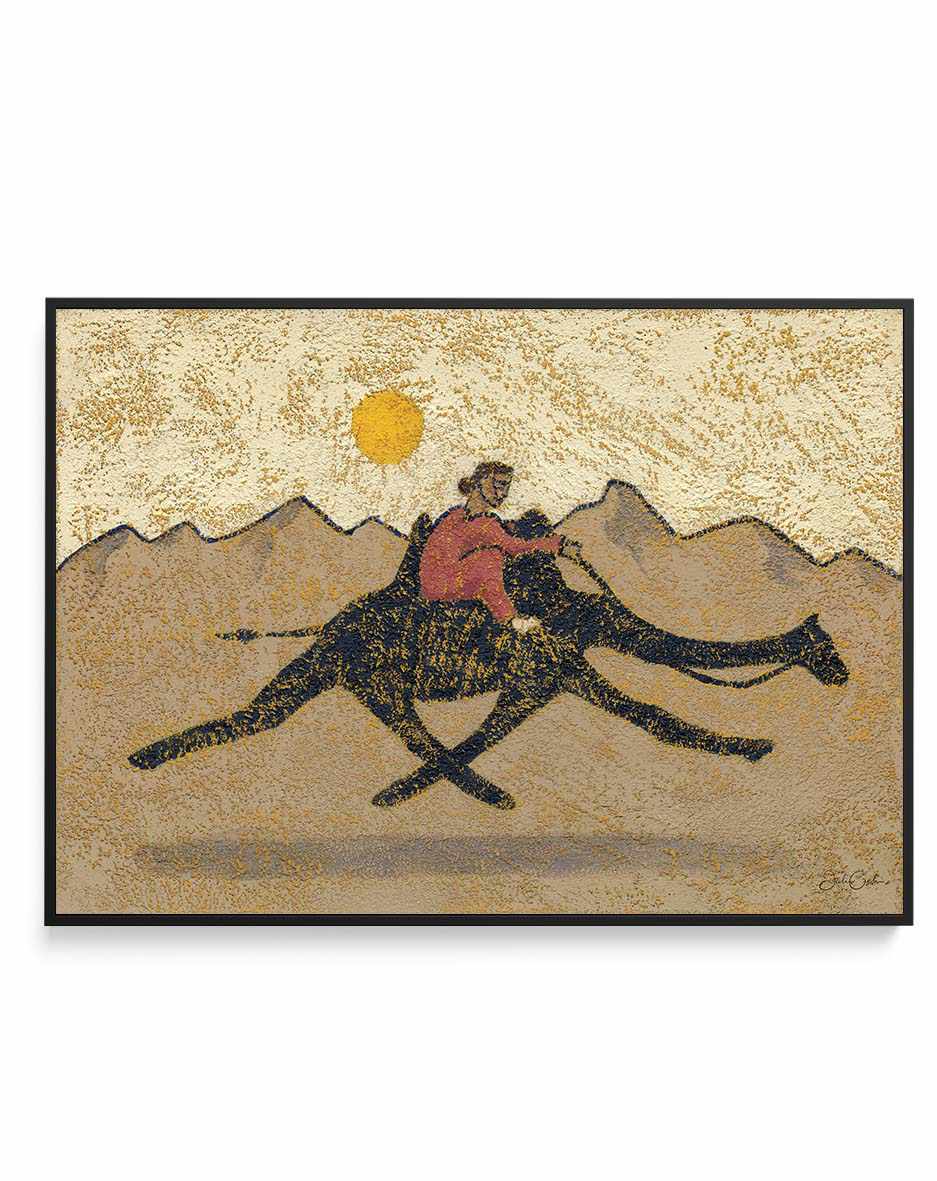 Desert Runner by Julie Celina | Framed Canvas Art Print