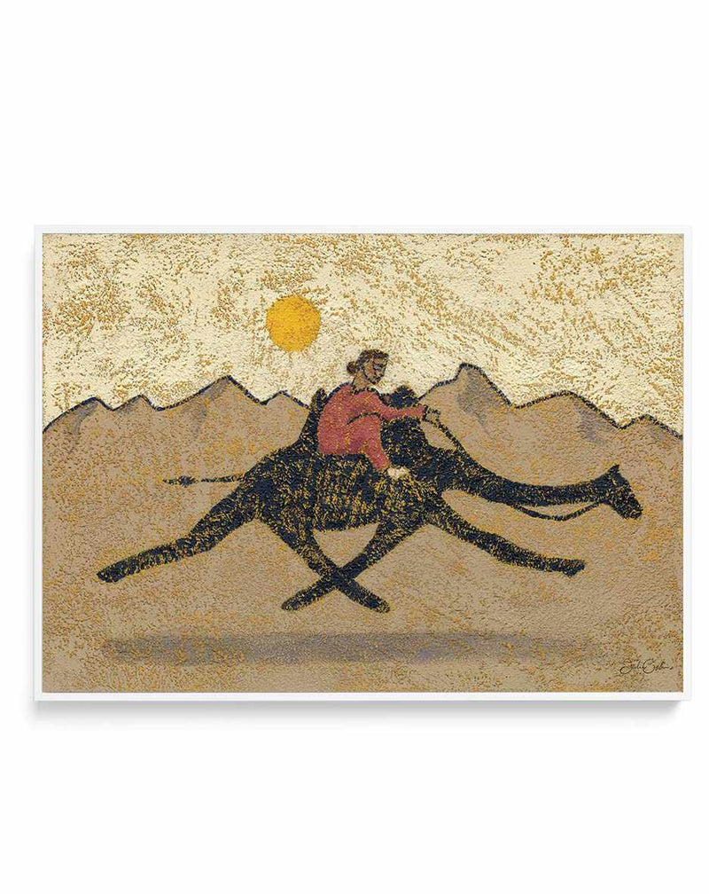 Desert Runner by Julie Celina | Framed Canvas Art Print
