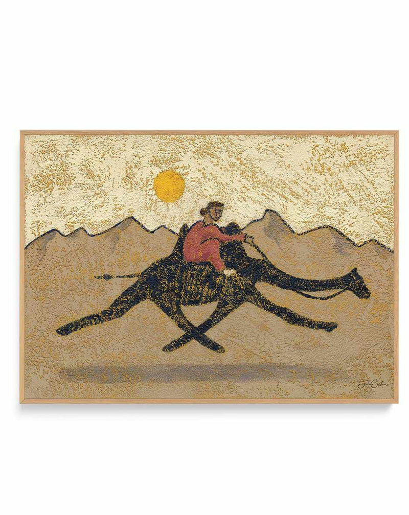 Desert Runner by Julie Celina | Framed Canvas Art Print