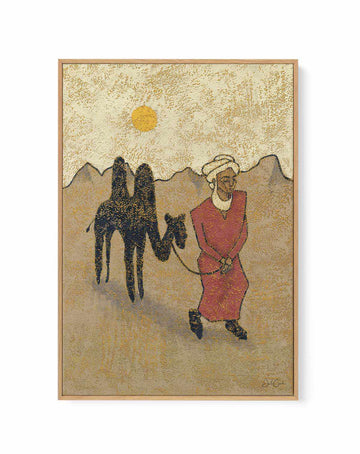 Desert Wanderer by Julie Celina | Framed Canvas Art Print from Olive et Oriel where you can shop wallpaper and artworks online