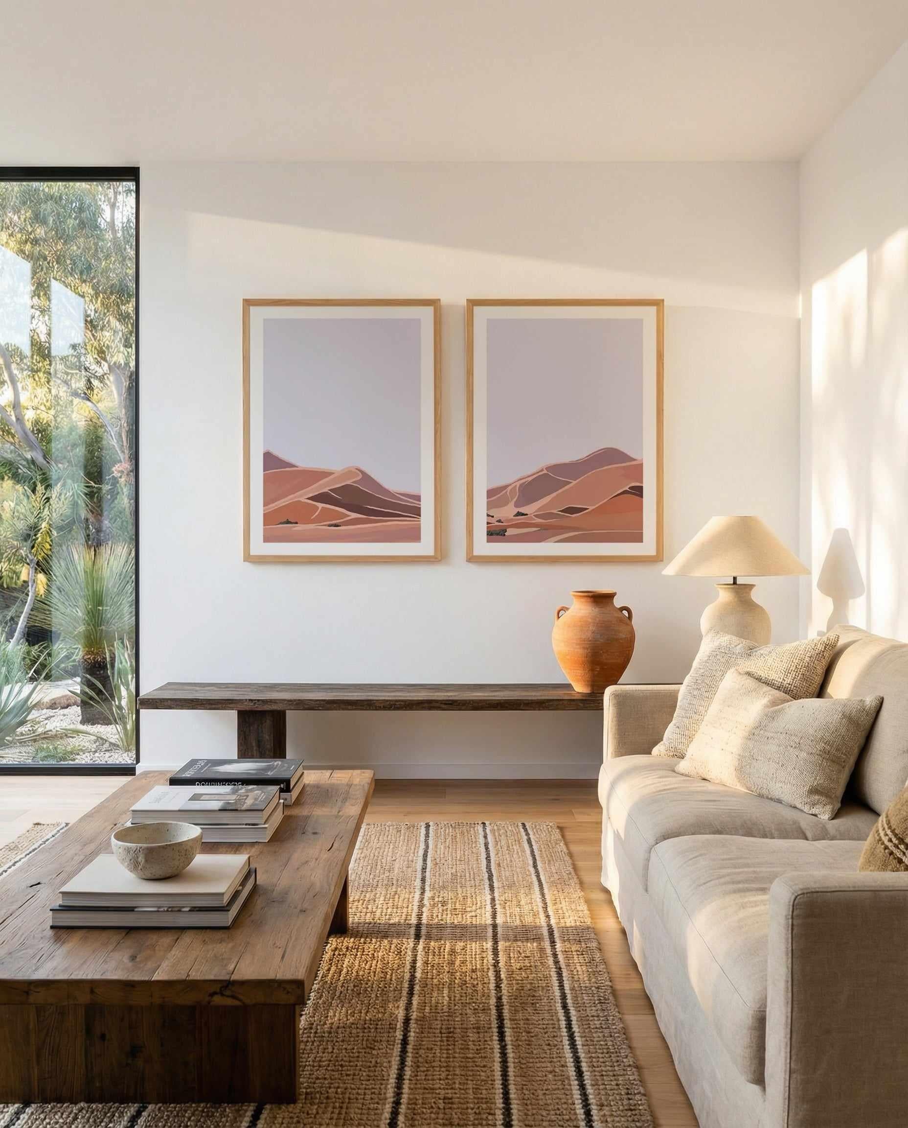 Desert Dunes I & II Art Print Set of 2 | Matching Wall Art from Olive et Oriel where you can shop wallpaper and artworks online