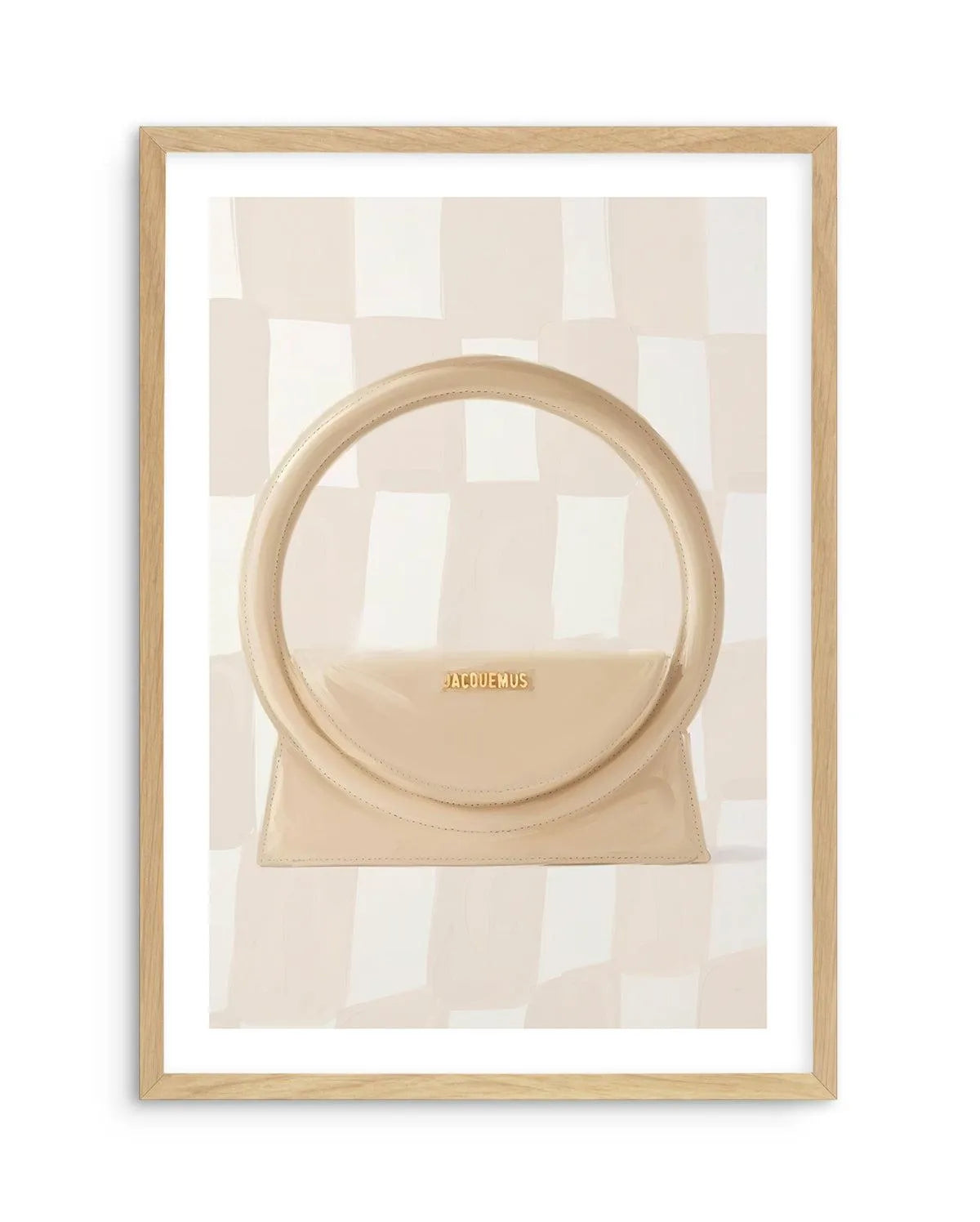 Designer Bag II Art Print-PRINT-Olive et Oriel-Olive et Oriel-A5 | 5.8" x 8.3" | 14.8 x 21cm-Oak-With White Border-Buy-Australian-Art-Prints-Online-with-Olive-et-Oriel-Your-Artwork-Specialists-Austrailia-Decorate-With-Coastal-Photo-Wall-Art-Prints-From-Our-Beach-House-Artwork-Collection-Fine-Poster-and-Framed-Artwork